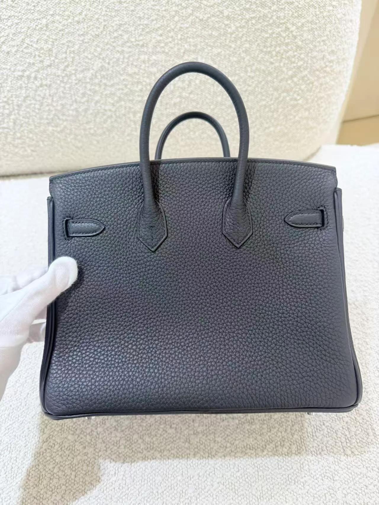 ランク N 新品 HERMÈS エルメス バーキン25 ブラック (89) トゴ シルバー金具 G刻印 (2026) - 7
