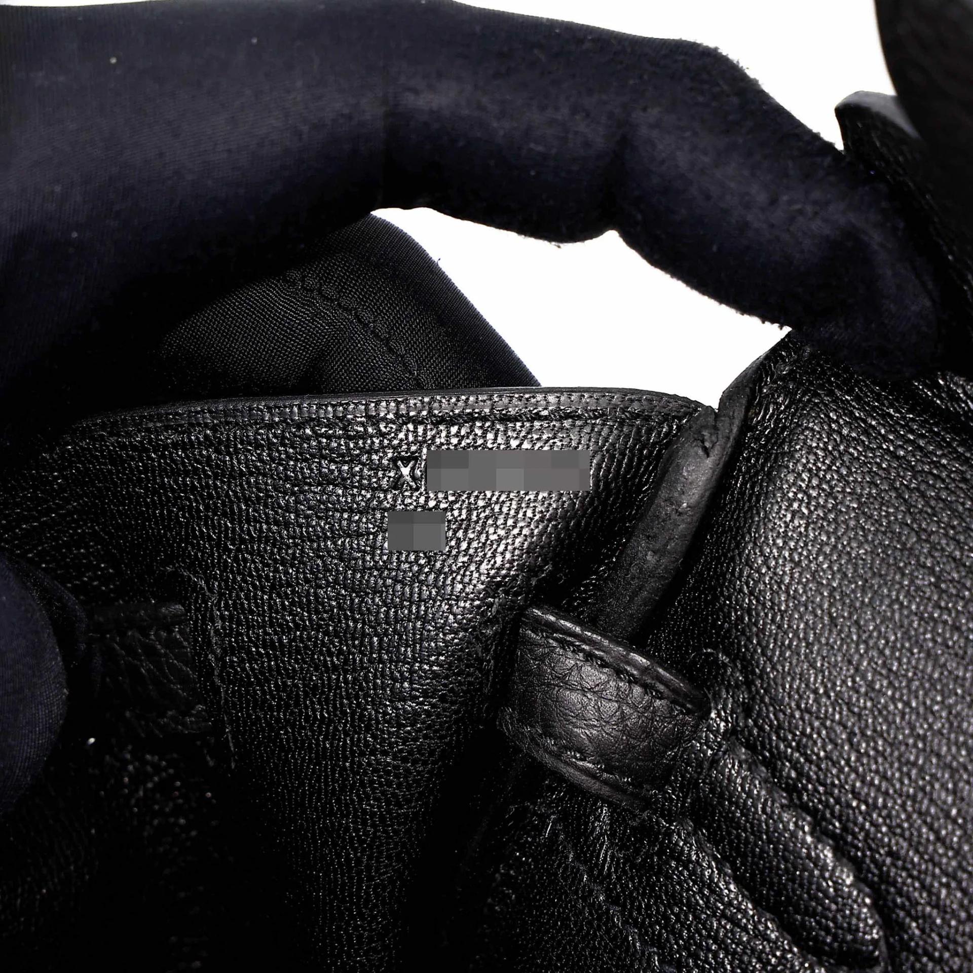 ランク A HERMÈS エルメス バーキン25 ブラック (89) トゴ ゴールド金具 X刻印 (2016) - 15
