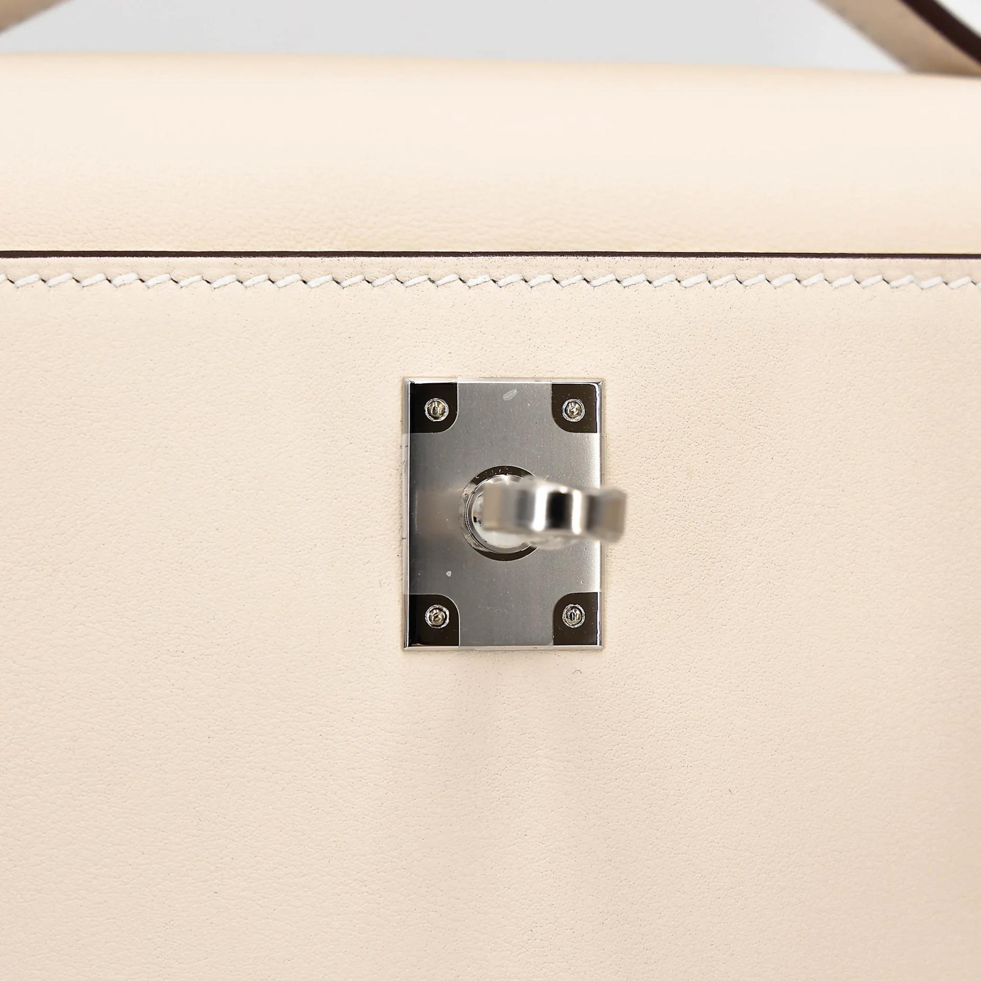 ランク N 新品 HERMÈS エルメス ポシェットケリー ナタ (I2) スイフト シルバー金具 G刻印 (2026) - 13