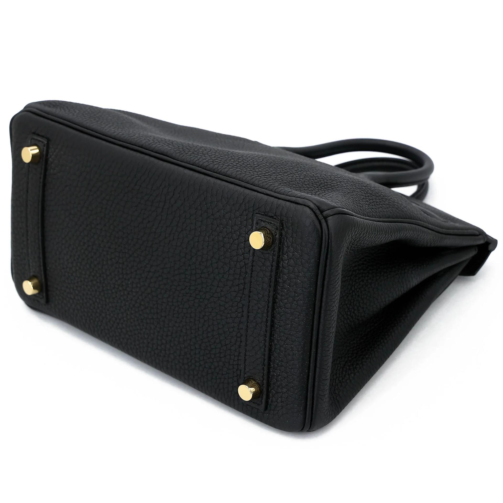 ランク A HERMÈS エルメス バーキン25 ブラック (89) トゴ ゴールド金具 X刻印 (2016) - 6