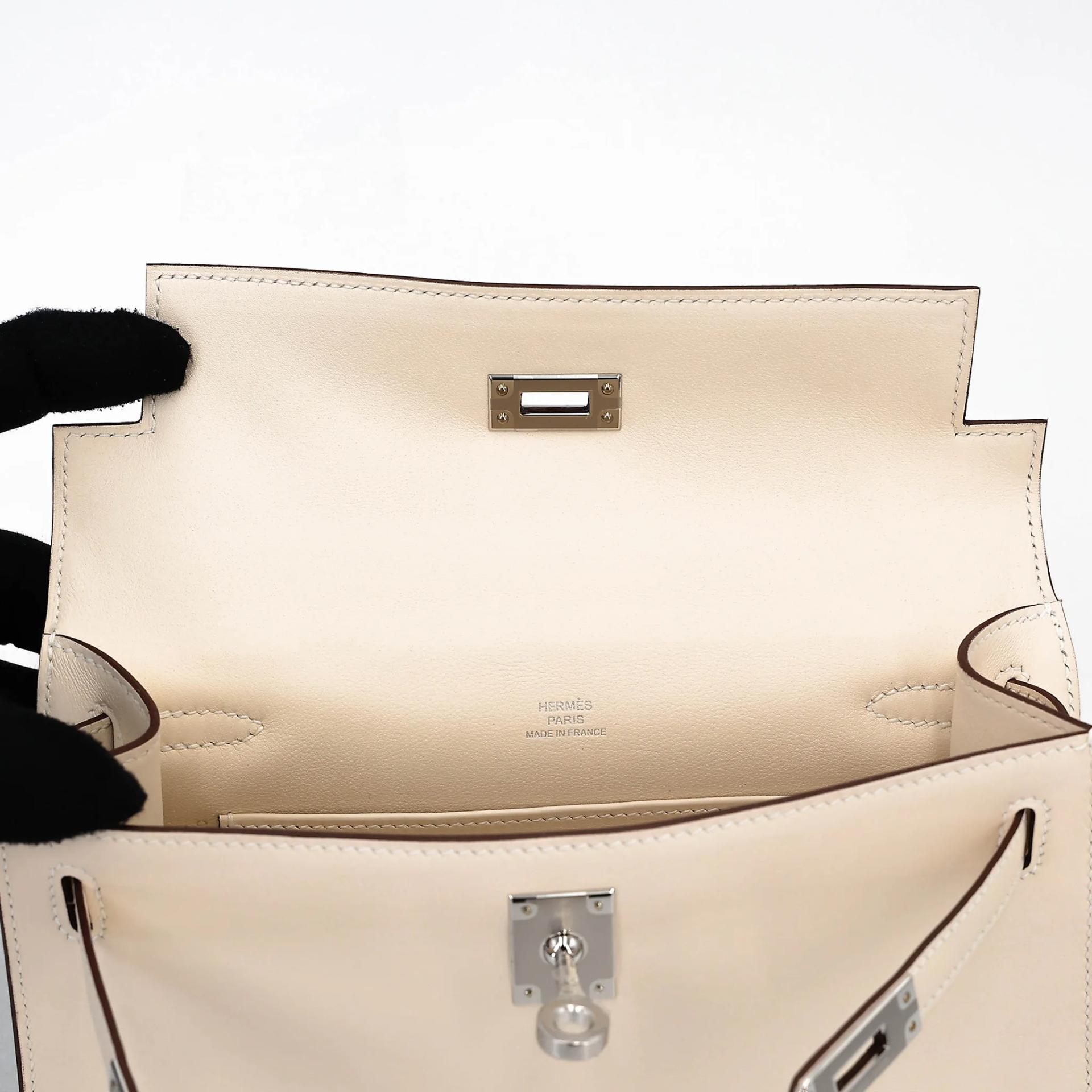ランク N 新品 HERMÈS エルメス ポシェットケリー ナタ (I2) スイフト シルバー金具 G刻印 (2026) - 12