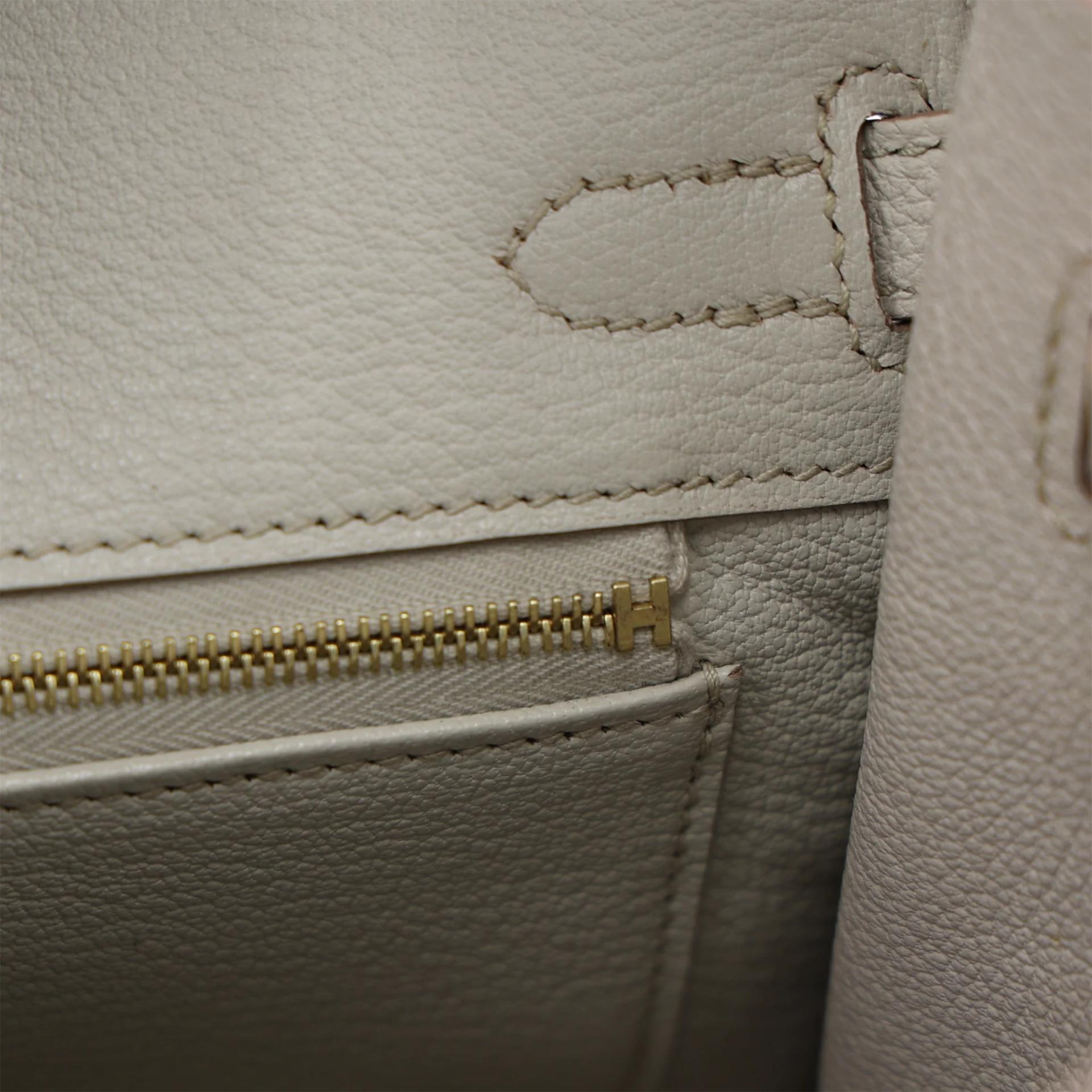 Unused ( Rank NS ) HERMÈS Birkin 25 Beton (8L) Togo Gold hardware U (2022) - 15
