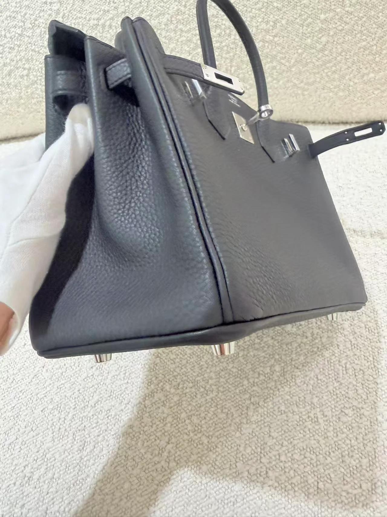 ランク N 新品 HERMÈS エルメス バーキン25 ブラック (89) トゴ シルバー金具 G刻印 (2026) - 9