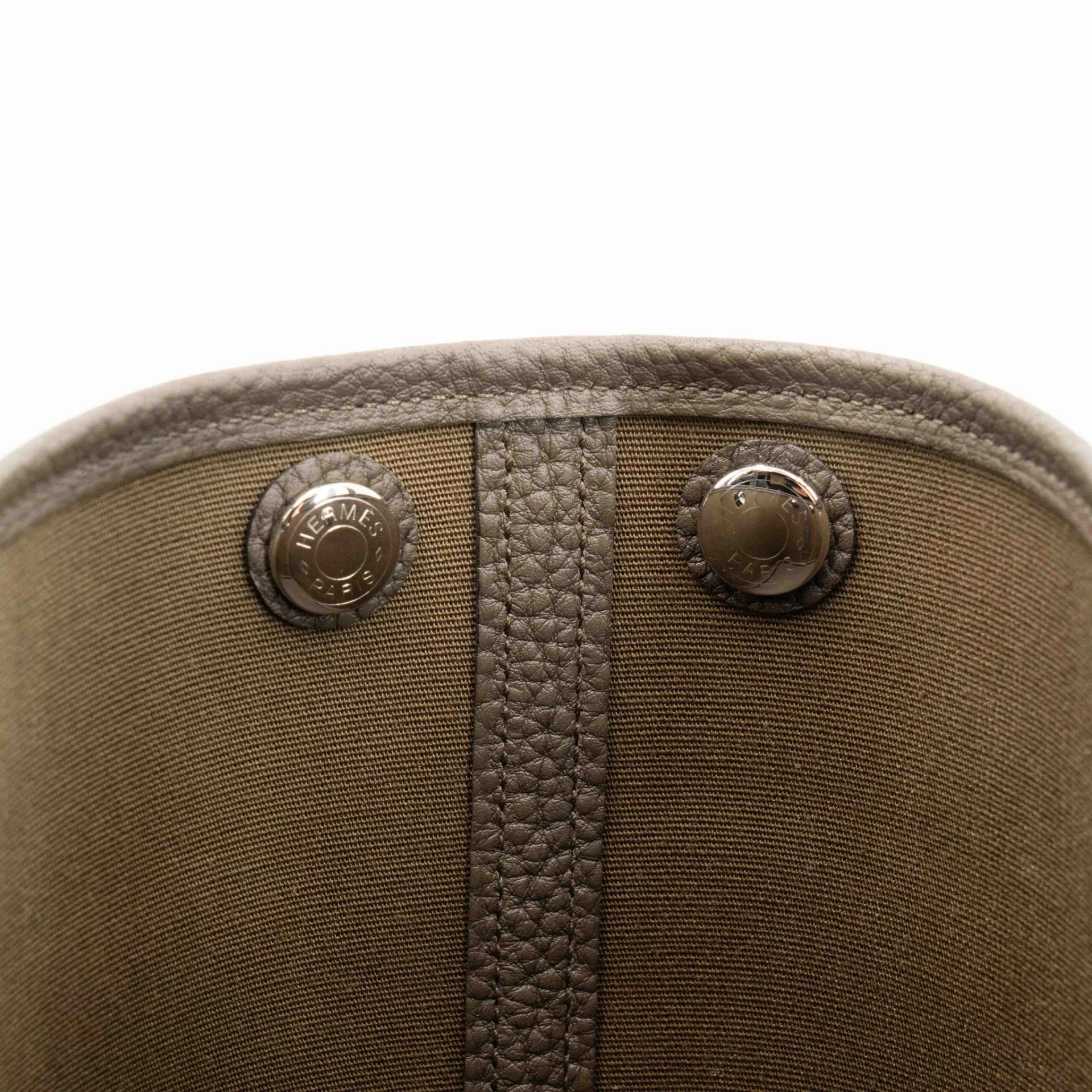ランク N 新品 HERMÈS エルメス ネオガーデンパーティ ヴェールローデン (V8) トワルオフィシェ ネゴンダ シルバー金具 G刻印 (2026) - 32