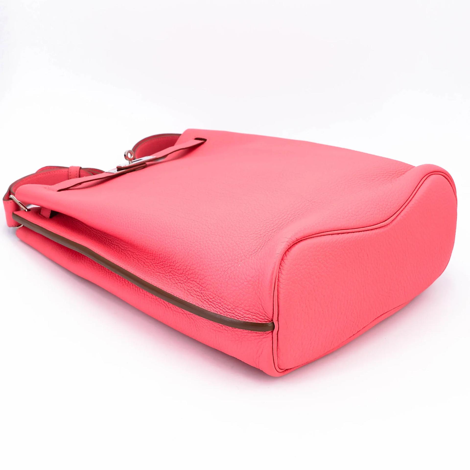 ランク A HERMÈS エルメス ソーケリー26 ピンク (5P) トゴ シルバー金具 □Q刻印 (2013) - 7