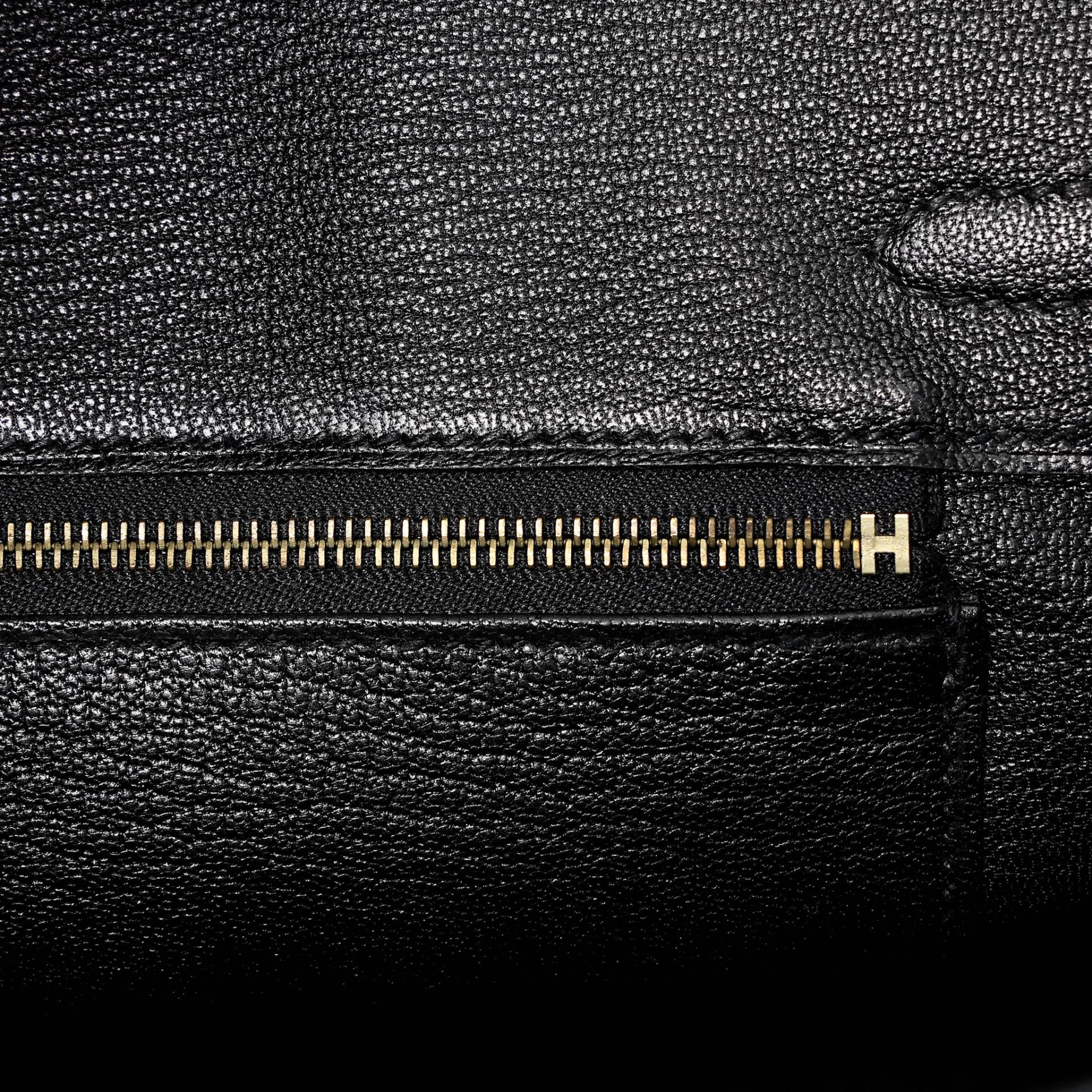 ランク A HERMÈS エルメス バーキン25 ブラック (89) トゴ ゴールド金具 X刻印 (2016) - 14