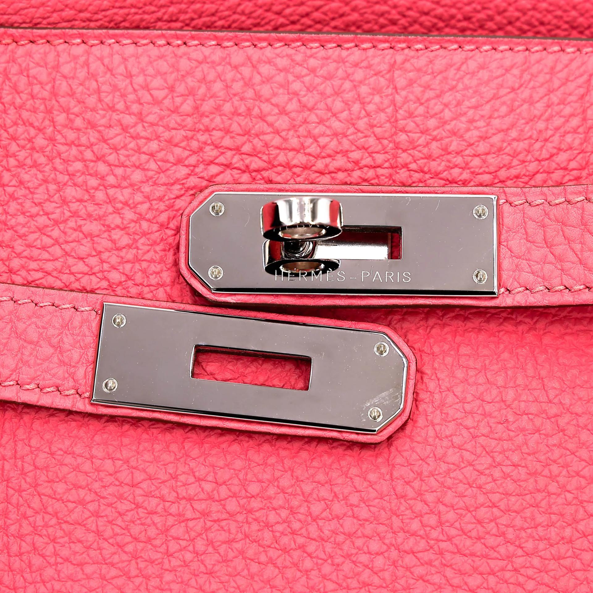 ランク A HERMÈS エルメス ソーケリー26 ピンク (5P) トゴ シルバー金具 □Q刻印 (2013) - 10