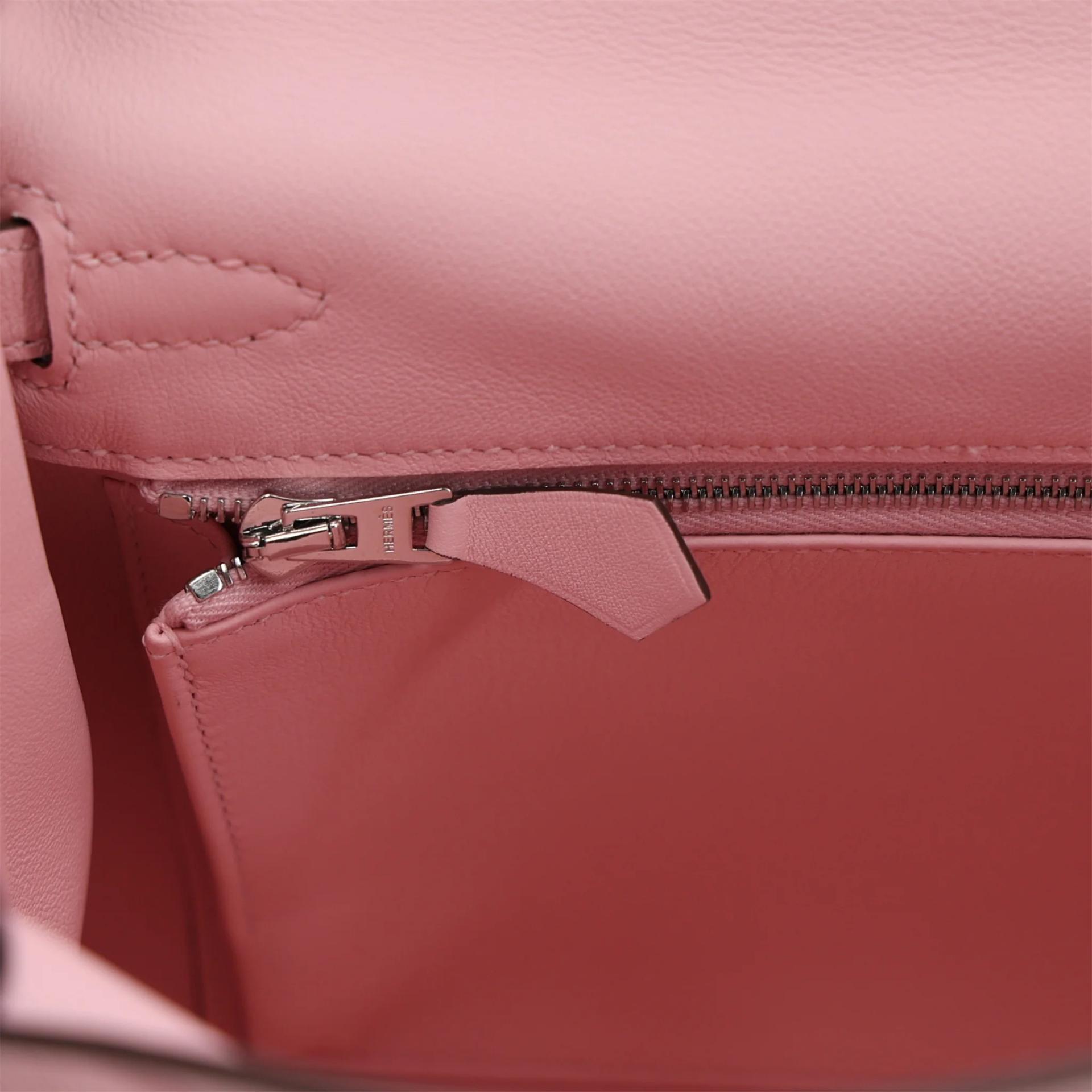 ランク N 新品 HERMÈS エルメス ケリー25 ローズサクラ (3Q) スイフト シルバー金具 G刻印 (2026) - 13