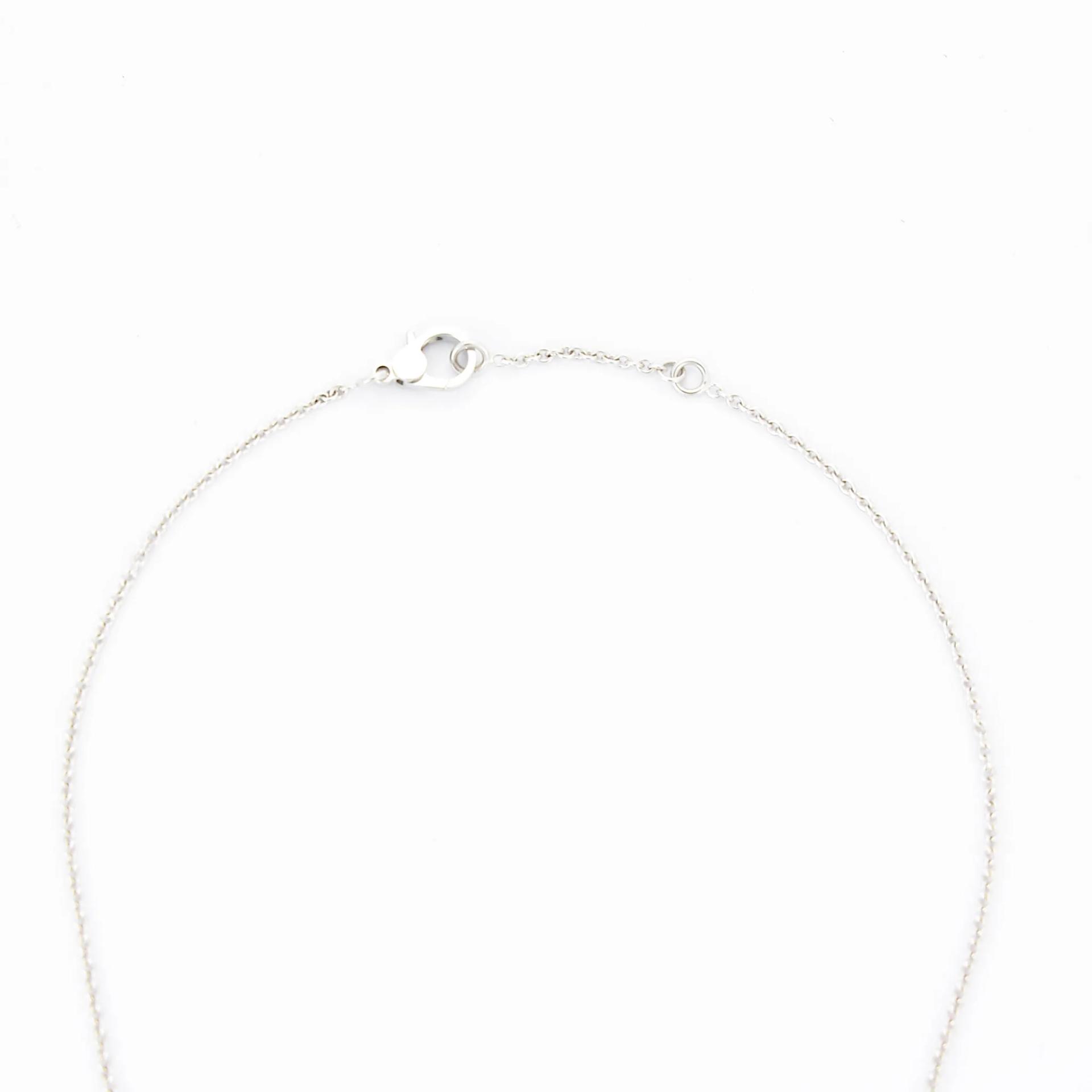 ランク N 新品 HERMÈS エルメス フィネス ネックレス ホワイト K18ホワイトゴールド - 5