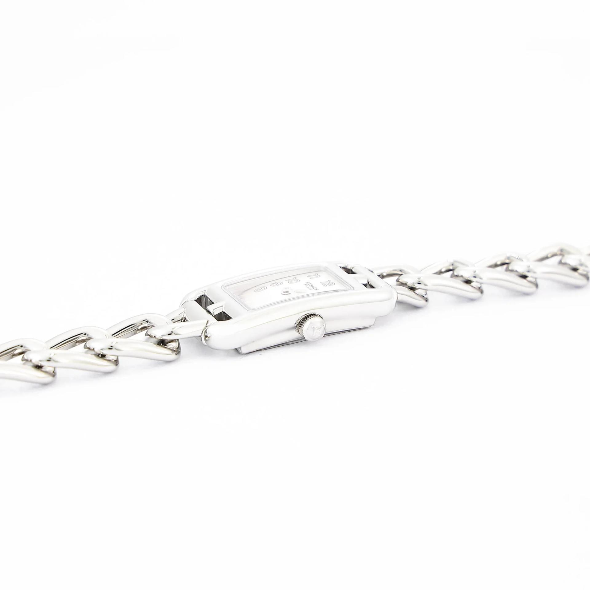 ランク N 新品 HERMÈS エルメス ナンタケット S ウォッチ NA2.110 シルバー ステンレススティール - 10