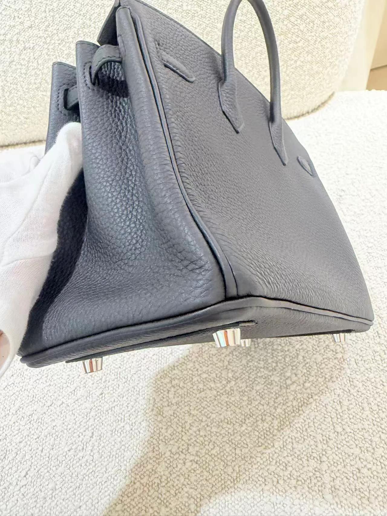 ランク N 新品 HERMÈS エルメス バーキン25 ブラック (89) トゴ シルバー金具 G刻印 (2026) - 11