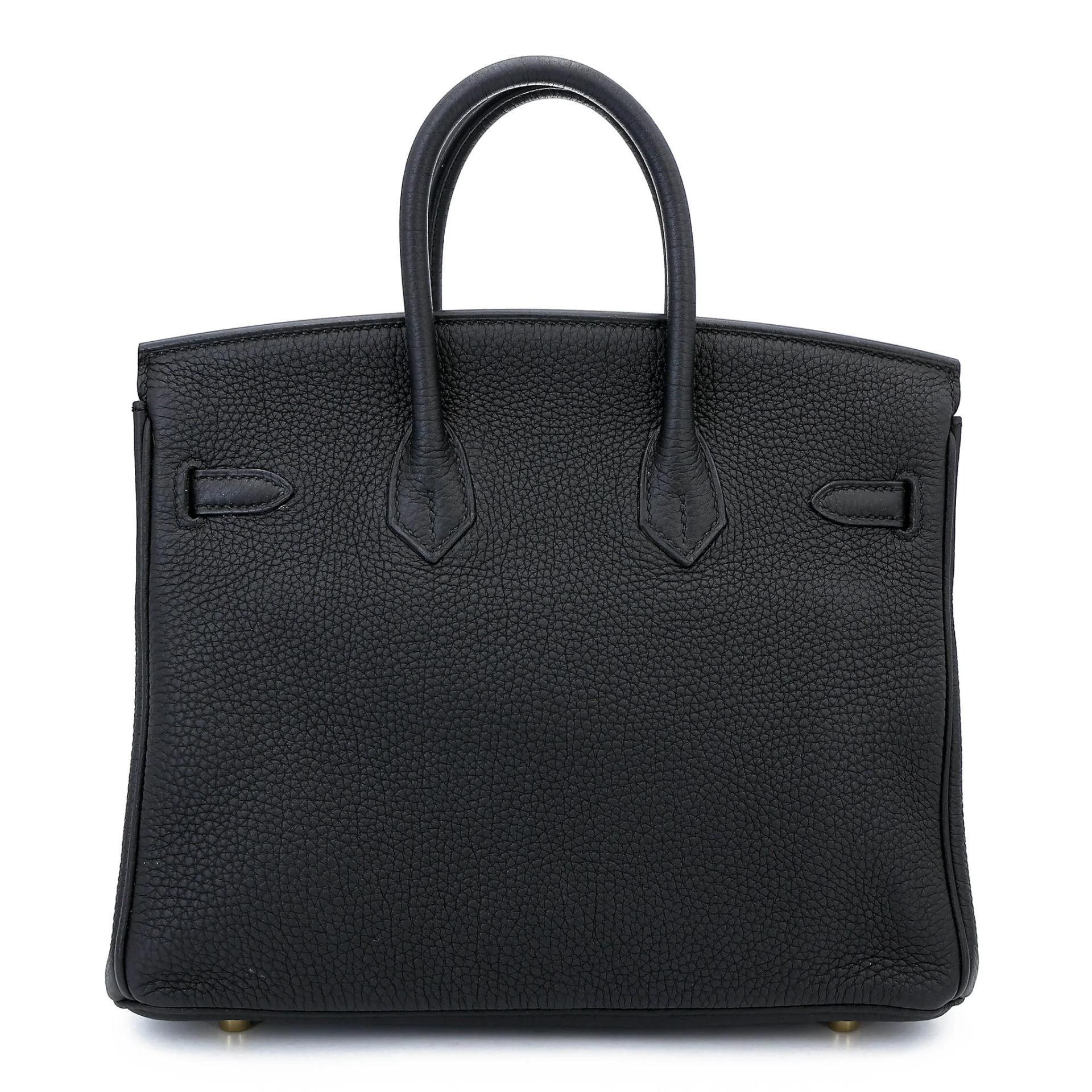 ランク A HERMÈS エルメス バーキン25 ブラック (89) トゴ ゴールド金具 X刻印 (2016) - 2