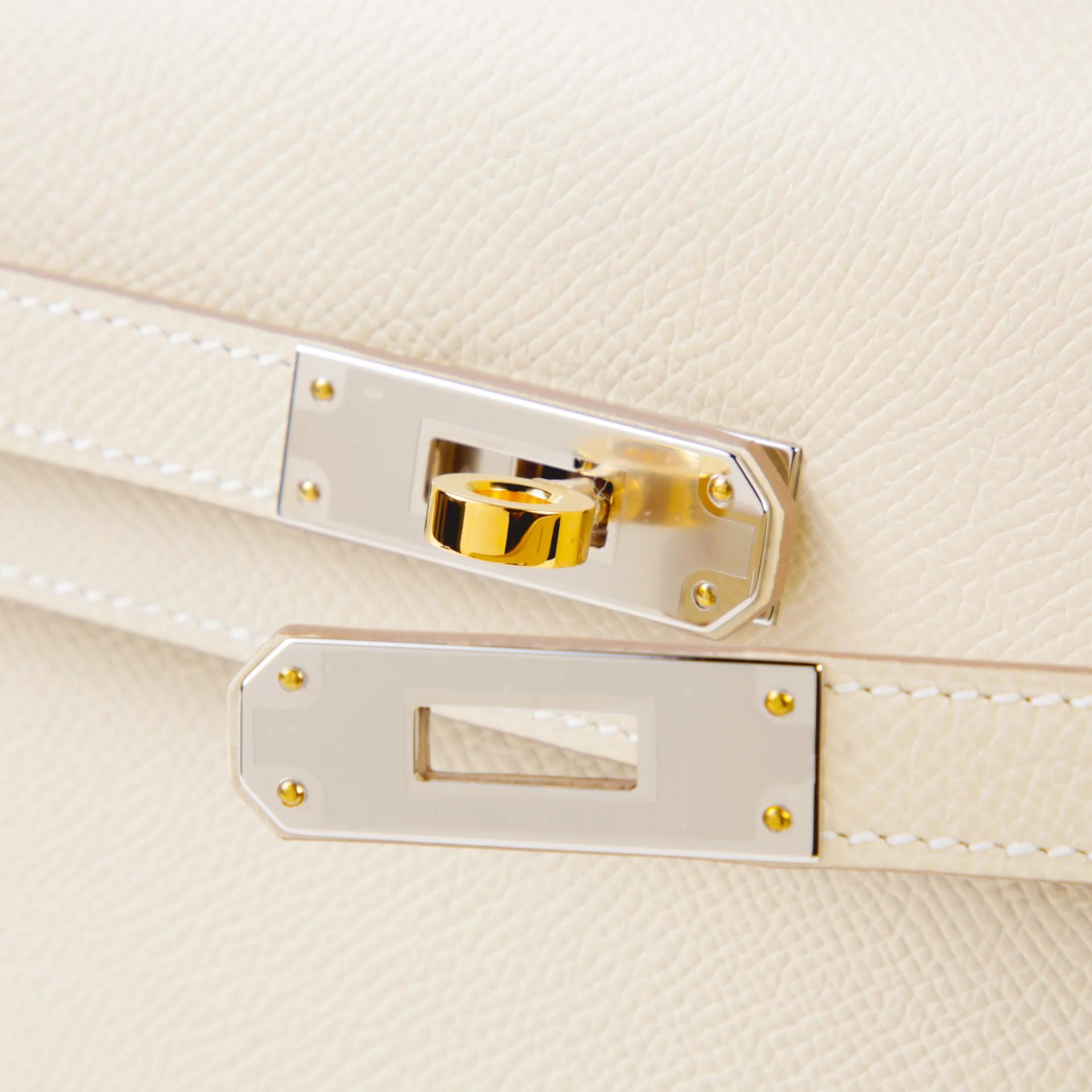 Unused ( Rank NS ) HERMÈS Kelly Elan Craie (10) Epsom Electrum hardware G (2026) - 7