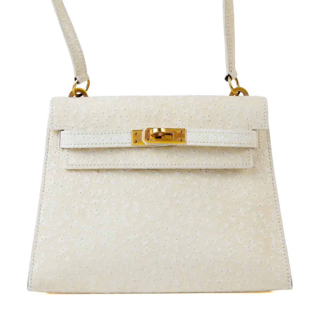 Vintage Mini Kelly 20 Ivory