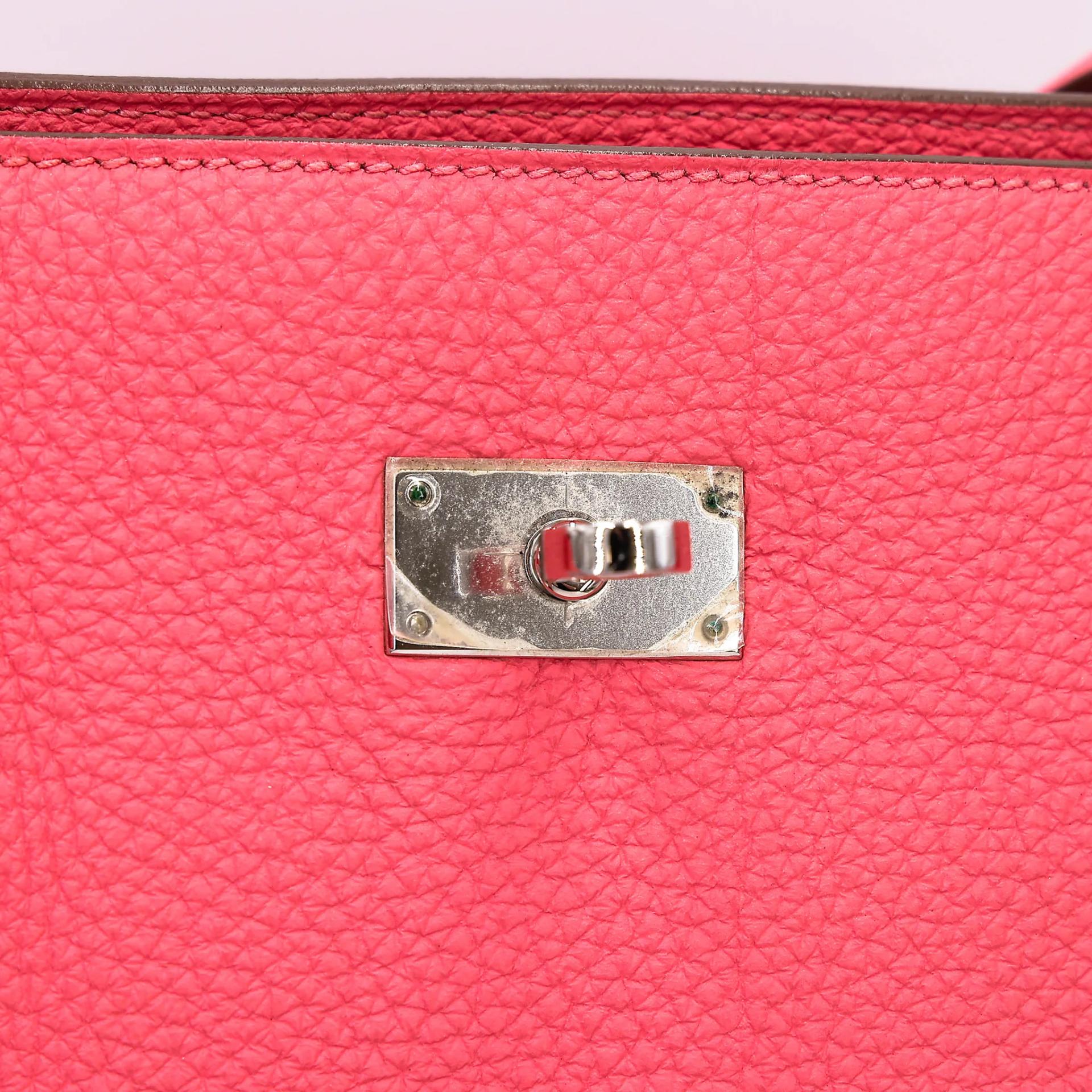 ランク A HERMÈS エルメス ソーケリー26 ピンク (5P) トゴ シルバー金具 □Q刻印 (2013) - 13