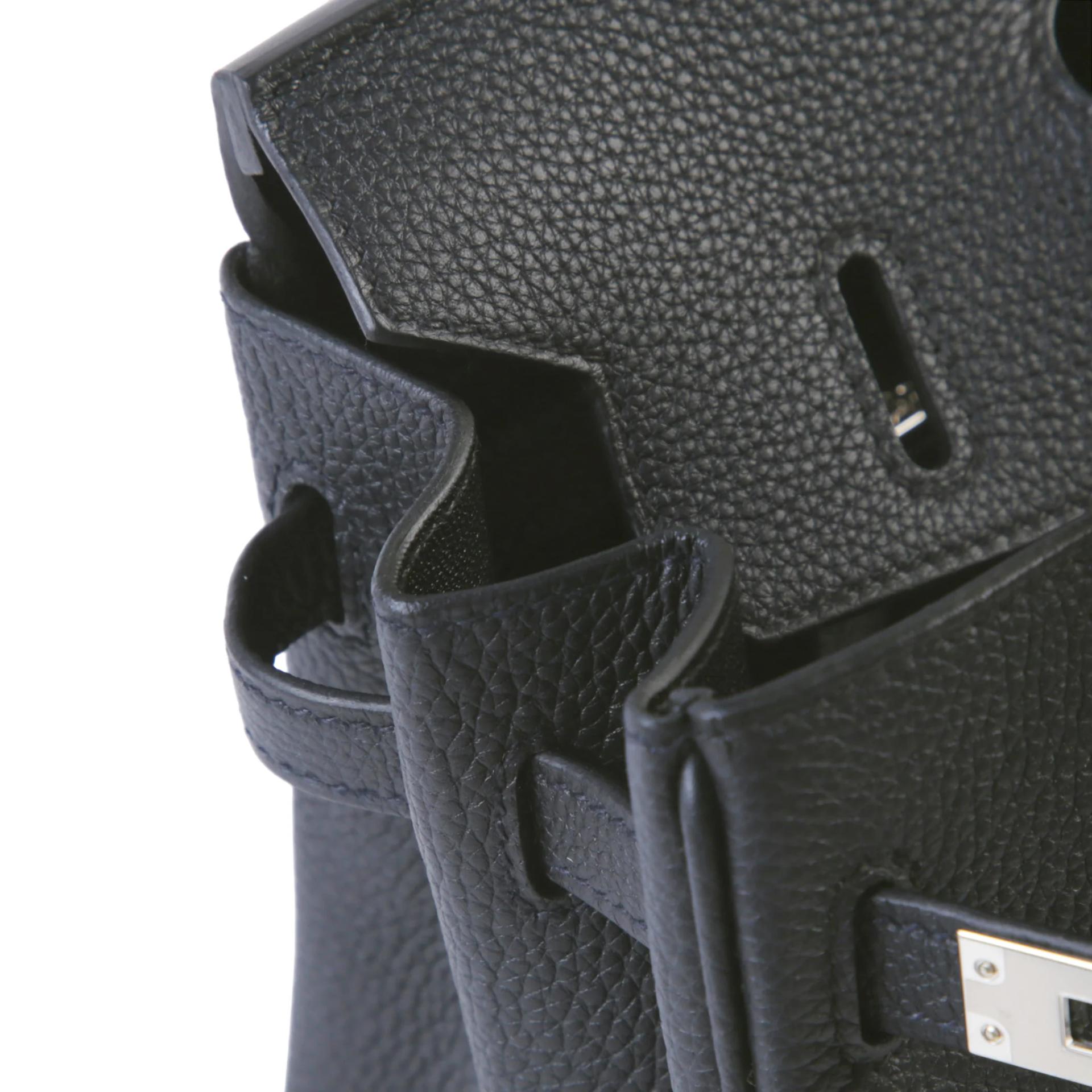 Brand New ( Rank N ) HERMÈS Birkin 25 Noir (89) Togo Palladium hardware G (2026) - 11