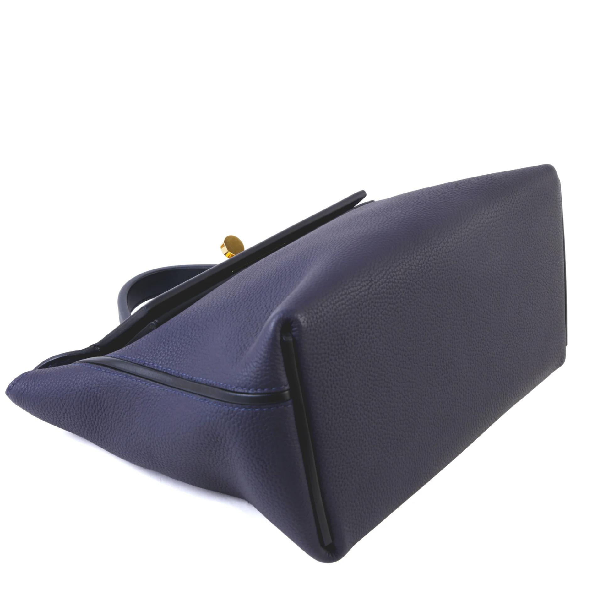 ランク A HERMÈS エルメス ヴァンキャトル 29 ブルーニュイ (2Z) ブラック (89) トゴ スイフト ゴールド金具 C刻印 (2018) - 4
