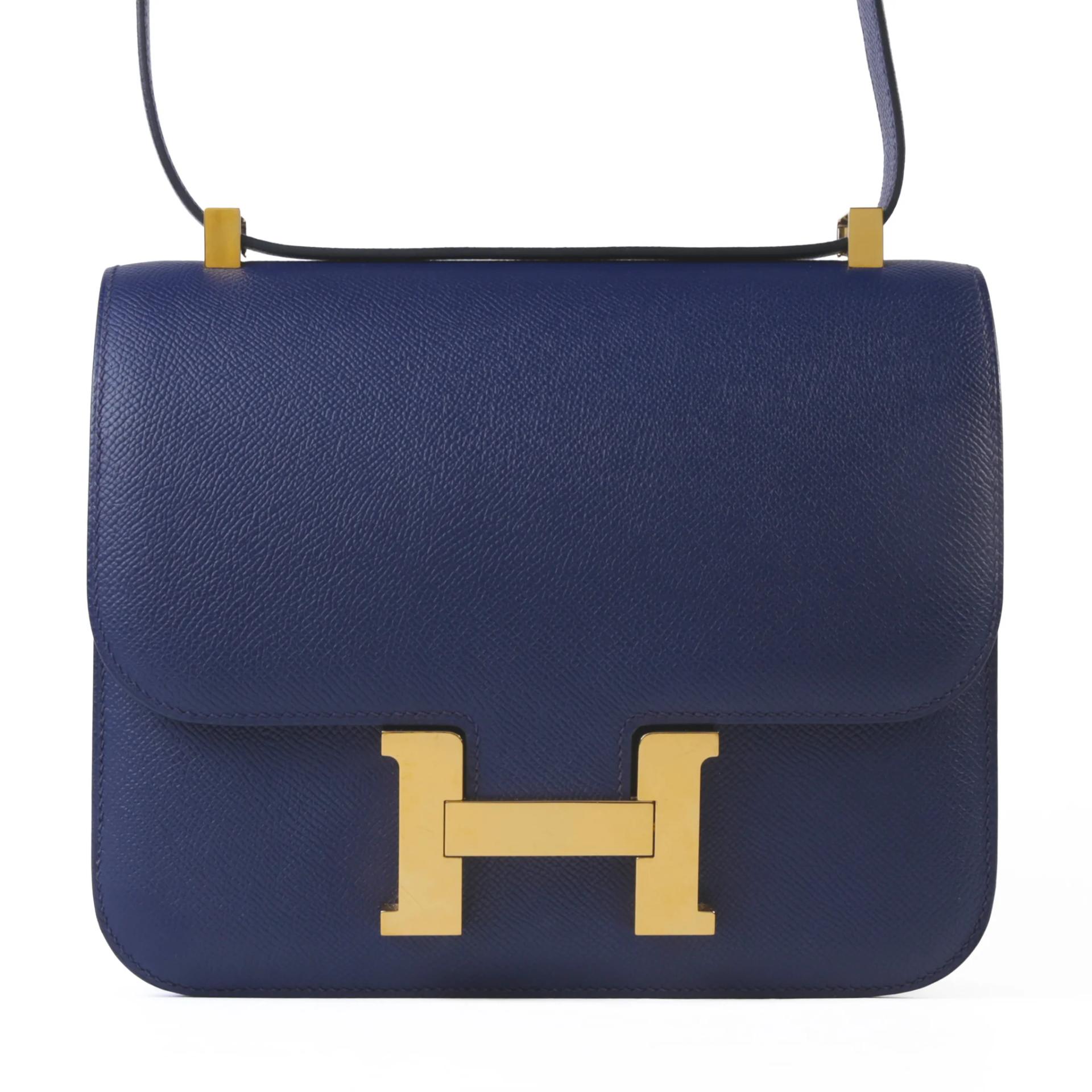 ランク A HERMÈS エルメス コンスタンス24 ブルーサフィール (73) エプソン ゴールド金具 X刻印 (2016) - 1