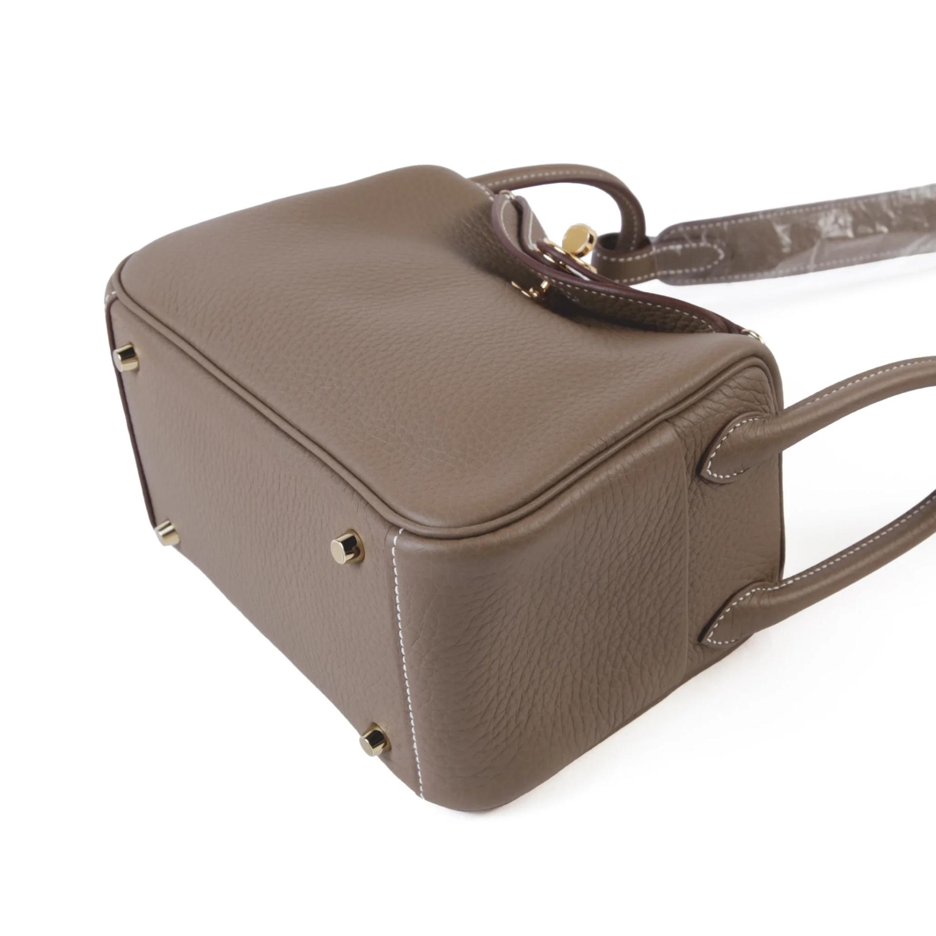 ランク N 新品 HERMÈS エルメス ミニリンディ エトゥープ (18) トリヨン ゴールド金具 G刻印 (2026) - 5