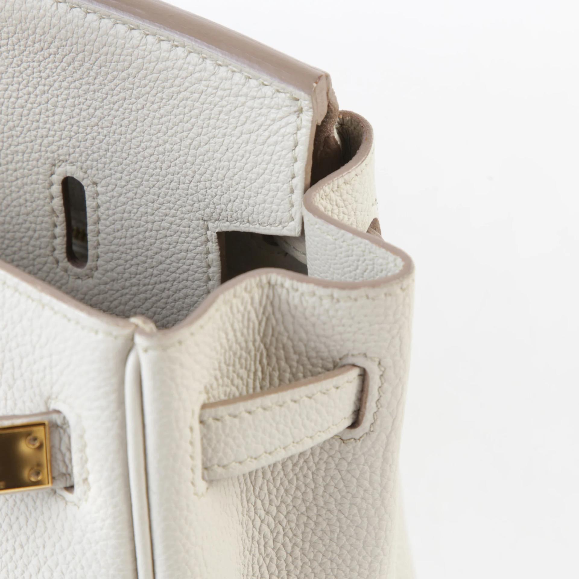 ランク A HERMÈS エルメス バーキン25 グリパール (80) トゴ ゴールド金具 C刻印 (2018) - 11