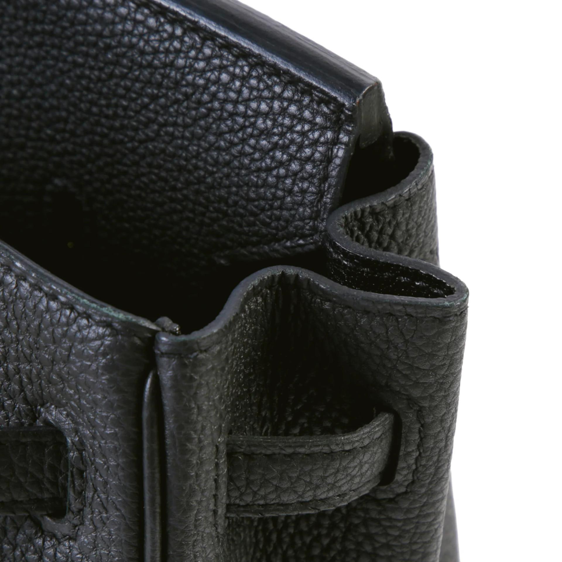 ランク A HERMÈS エルメス バーキン25 ブラック (89) トゴ ゴールド金具 T刻印 (2015) - 12