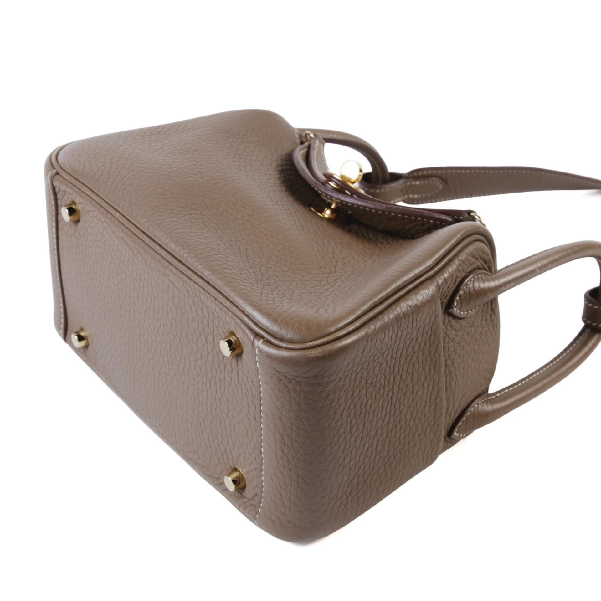 ランク A HERMÈS エルメス ミニリンディ エトゥープ (18) トリヨン ゴールド金具 Z刻印 (2021) - 5