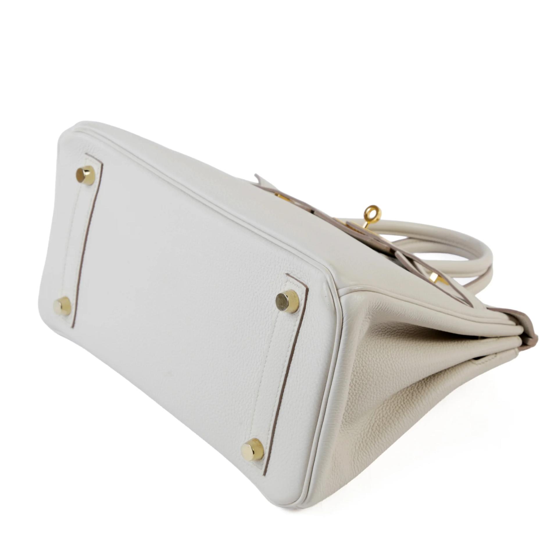 ランク A HERMÈS エルメス バーキン25 グリパール (80) トゴ ゴールド金具 C刻印 (2018) - 5