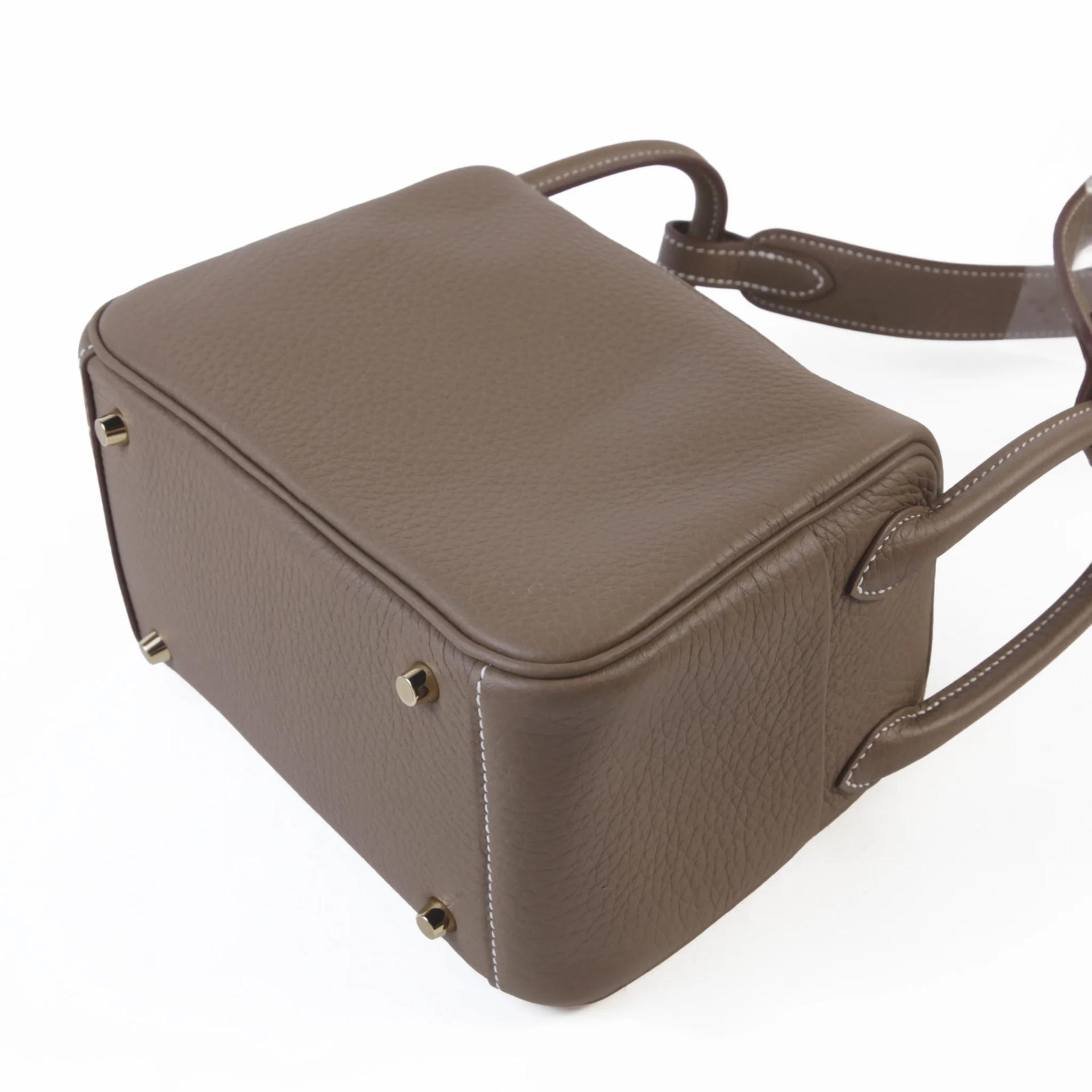 ランク N 新品 HERMÈS エルメス ミニリンディ エトゥープ (18) トリヨン ゴールド金具 G刻印 (2026) - 7
