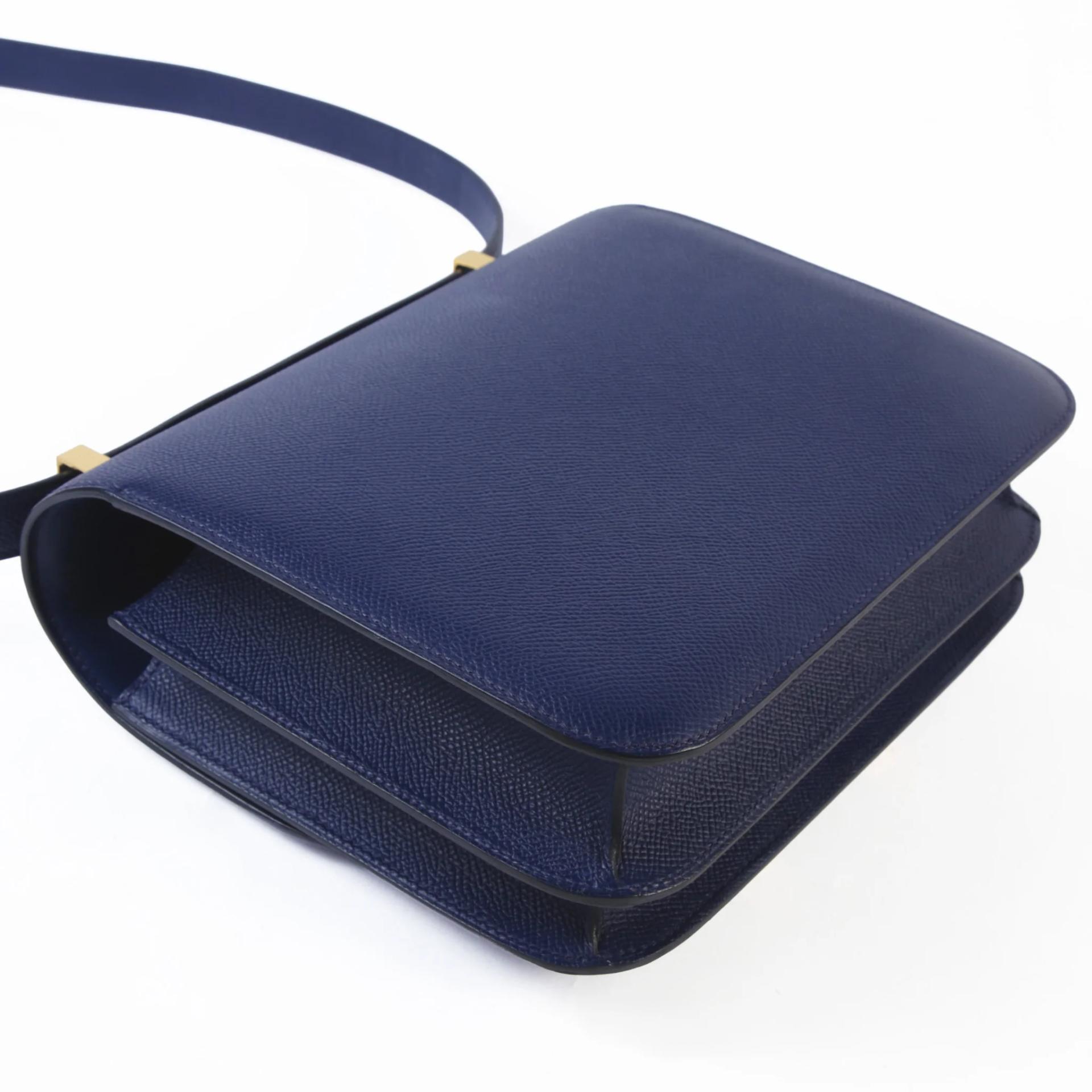 ランク A HERMÈS エルメス コンスタンス24 ブルーサフィール (73) エプソン ゴールド金具 X刻印 (2016) - 6