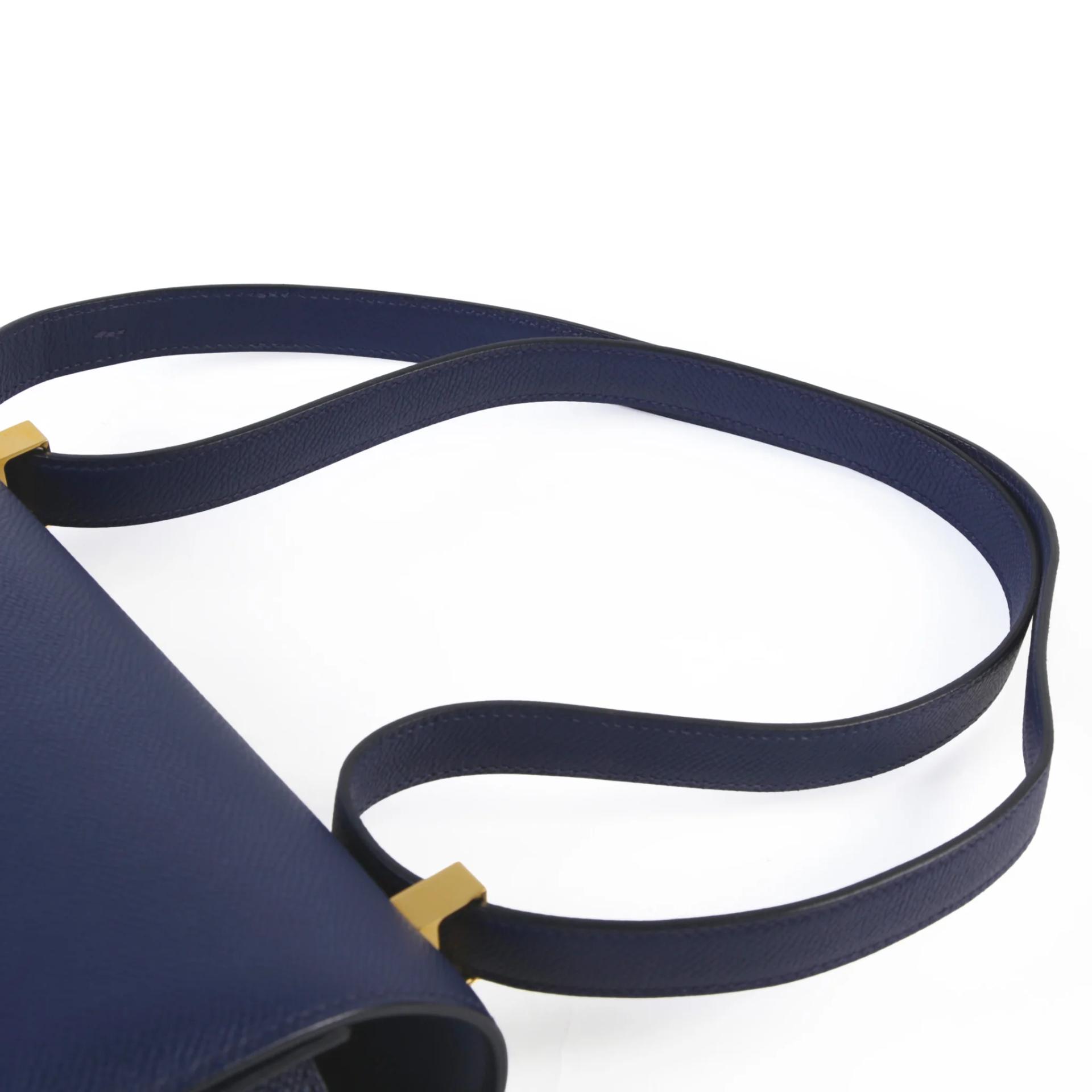 ランク A HERMÈS エルメス コンスタンス24 ブルーサフィール (73) エプソン ゴールド金具 X刻印 (2016) - 3