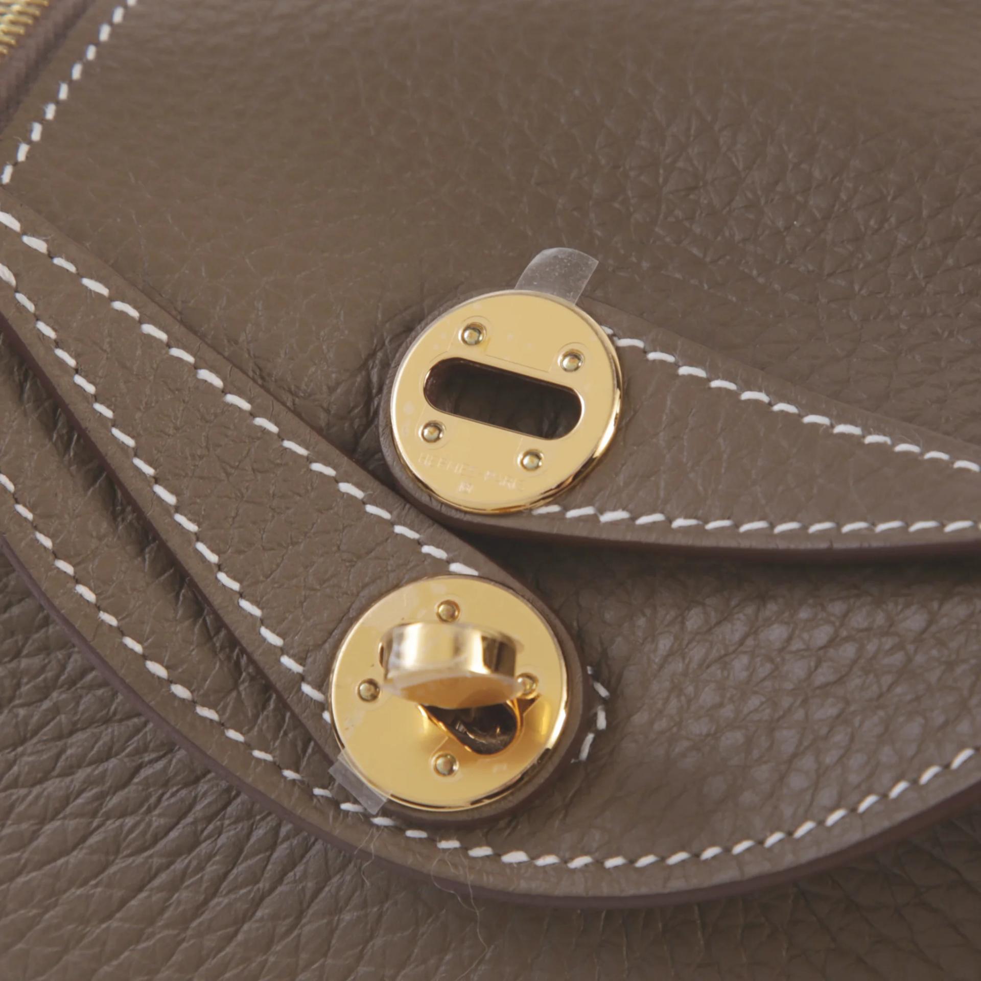ランク N 新品 HERMÈS エルメス ミニリンディ エトゥープ (18) トリヨン ゴールド金具 G刻印 (2026) - 8
