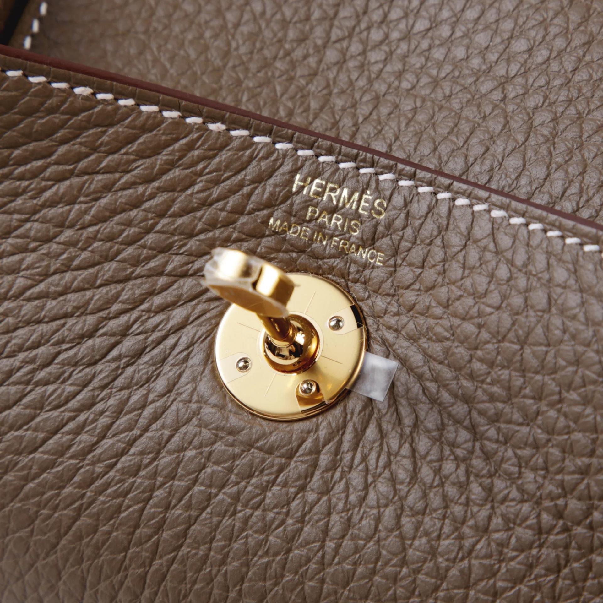 ランク N 新品 HERMÈS エルメス ミニリンディ エトゥープ (18) トリヨン ゴールド金具 G刻印 (2026) - 9
