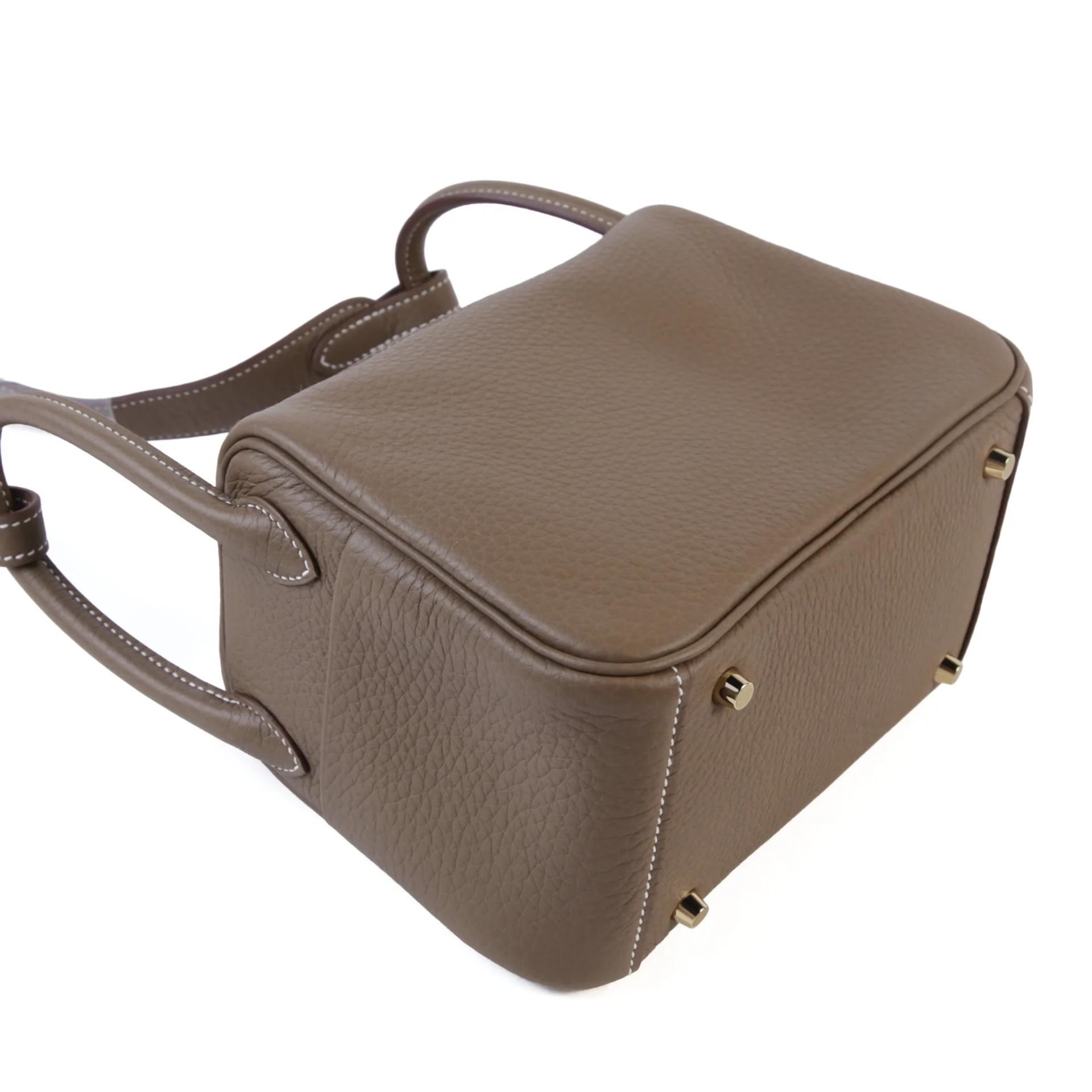 ランク N 新品 HERMÈS エルメス ミニリンディ エトゥープ (18) トリヨン ゴールド金具 G刻印 (2026) - 6