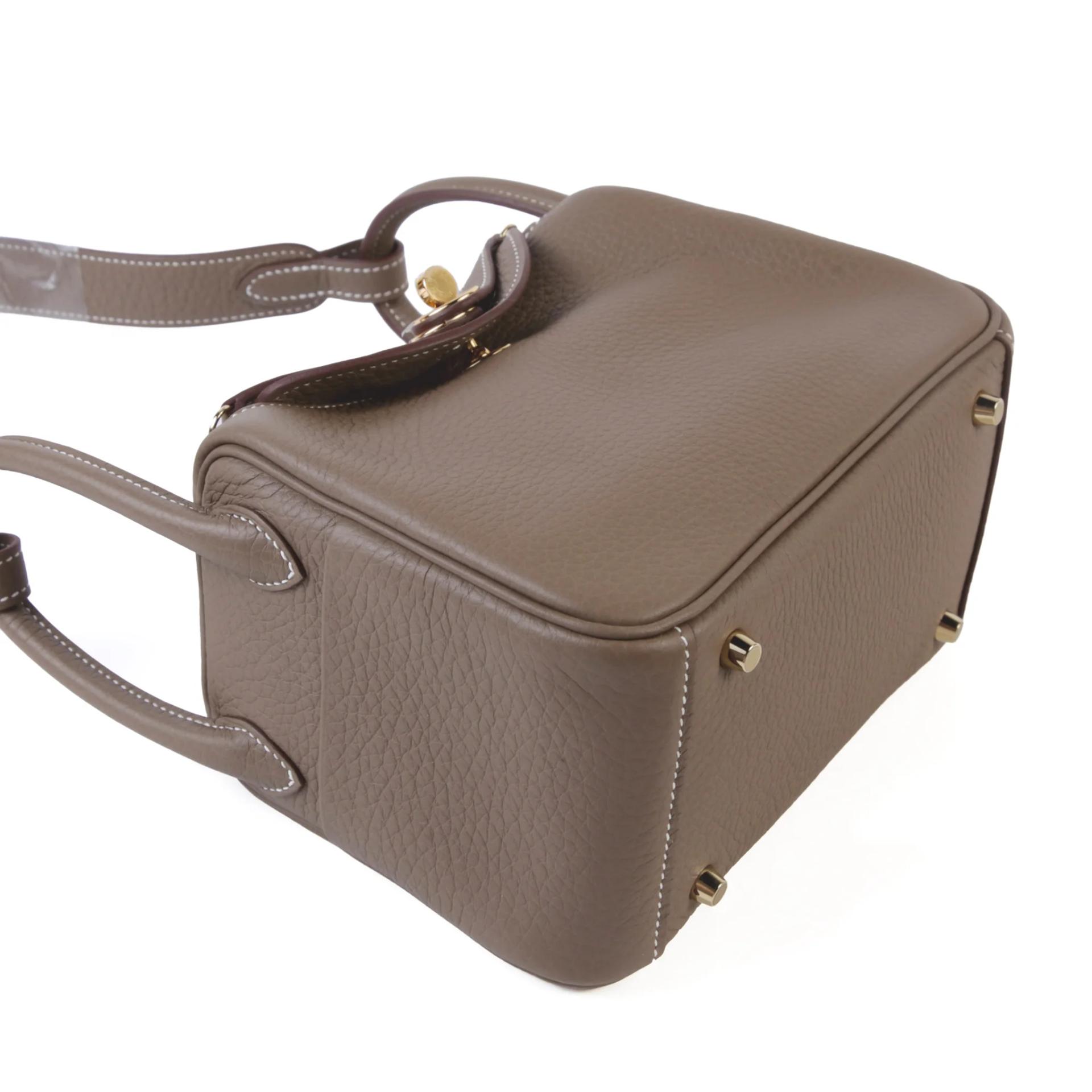 ランク N 新品 HERMÈS エルメス ミニリンディ エトゥープ (18) トリヨン ゴールド金具 G刻印 (2026) - 4
