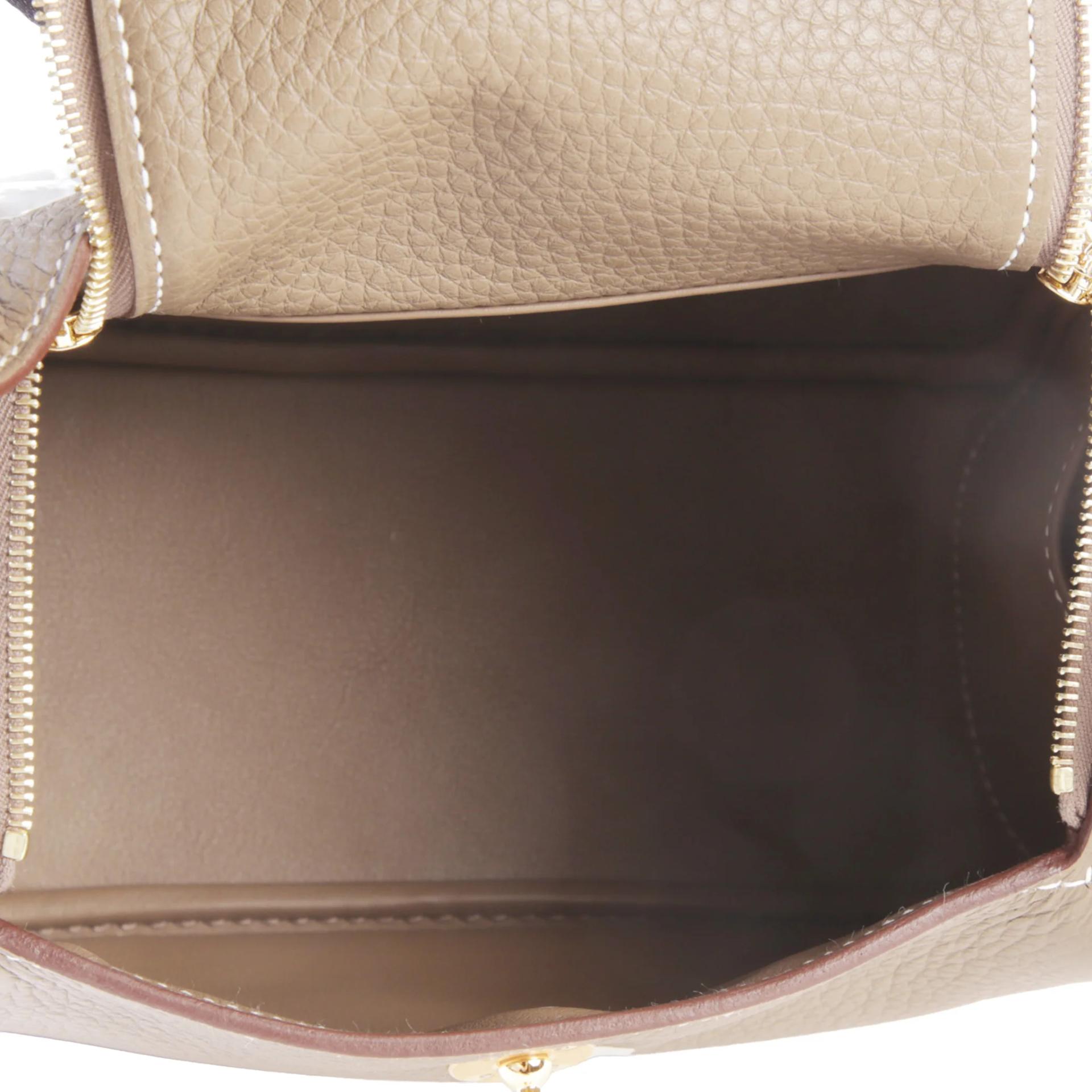 ランク N 新品 HERMÈS エルメス ミニリンディ エトゥープ (18) トリヨン ゴールド金具 G刻印 (2026) - 10