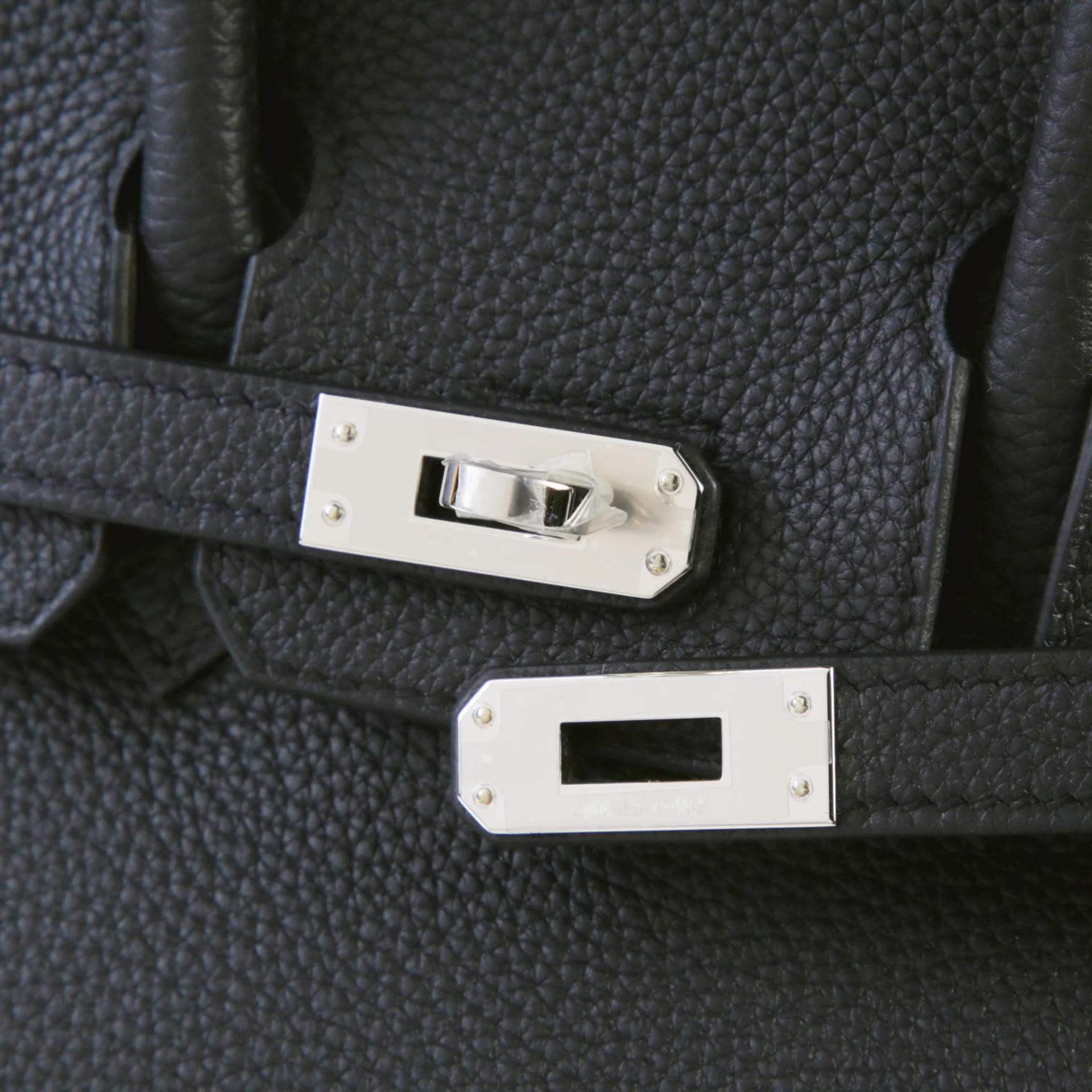 Brand New ( Rank N ) HERMÈS Birkin 25 Noir (89) Togo Palladium hardware G (2026) - 8
