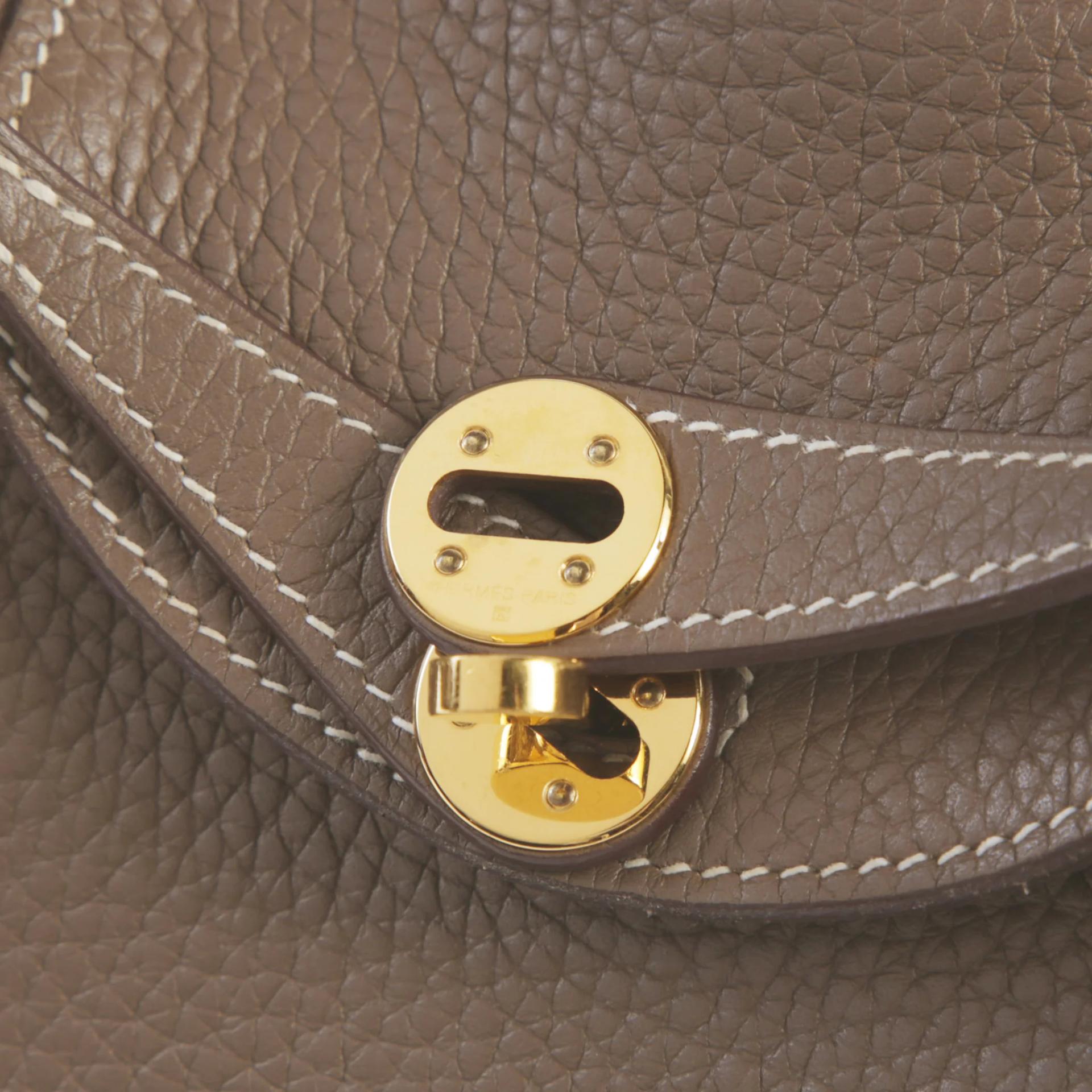 ランク A HERMÈS エルメス ミニリンディ エトゥープ (18) トリヨン ゴールド金具 Z刻印 (2021) - 8