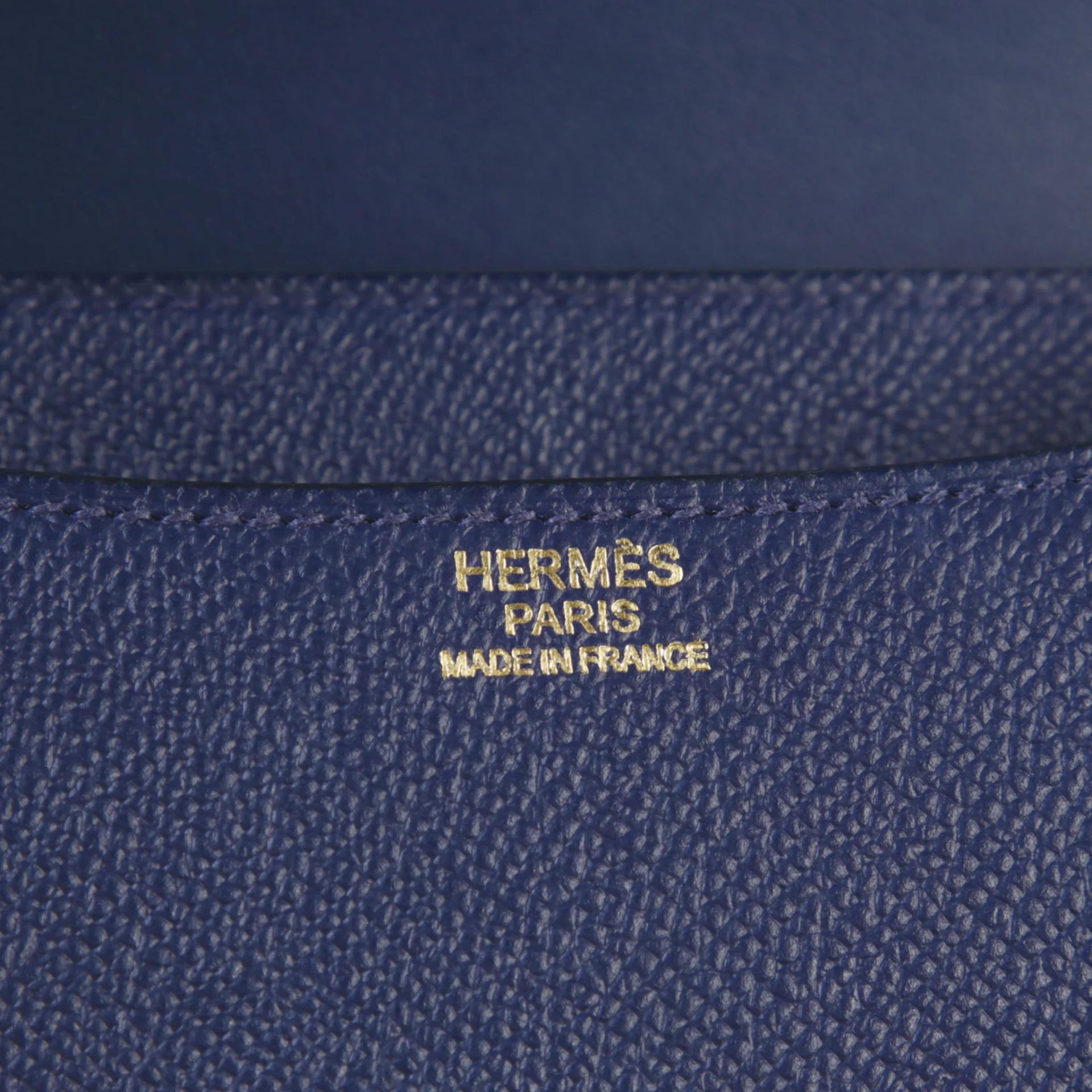 ランク A HERMÈS エルメス コンスタンス24 ブルーサフィール (73) エプソン ゴールド金具 X刻印 (2016) - 9