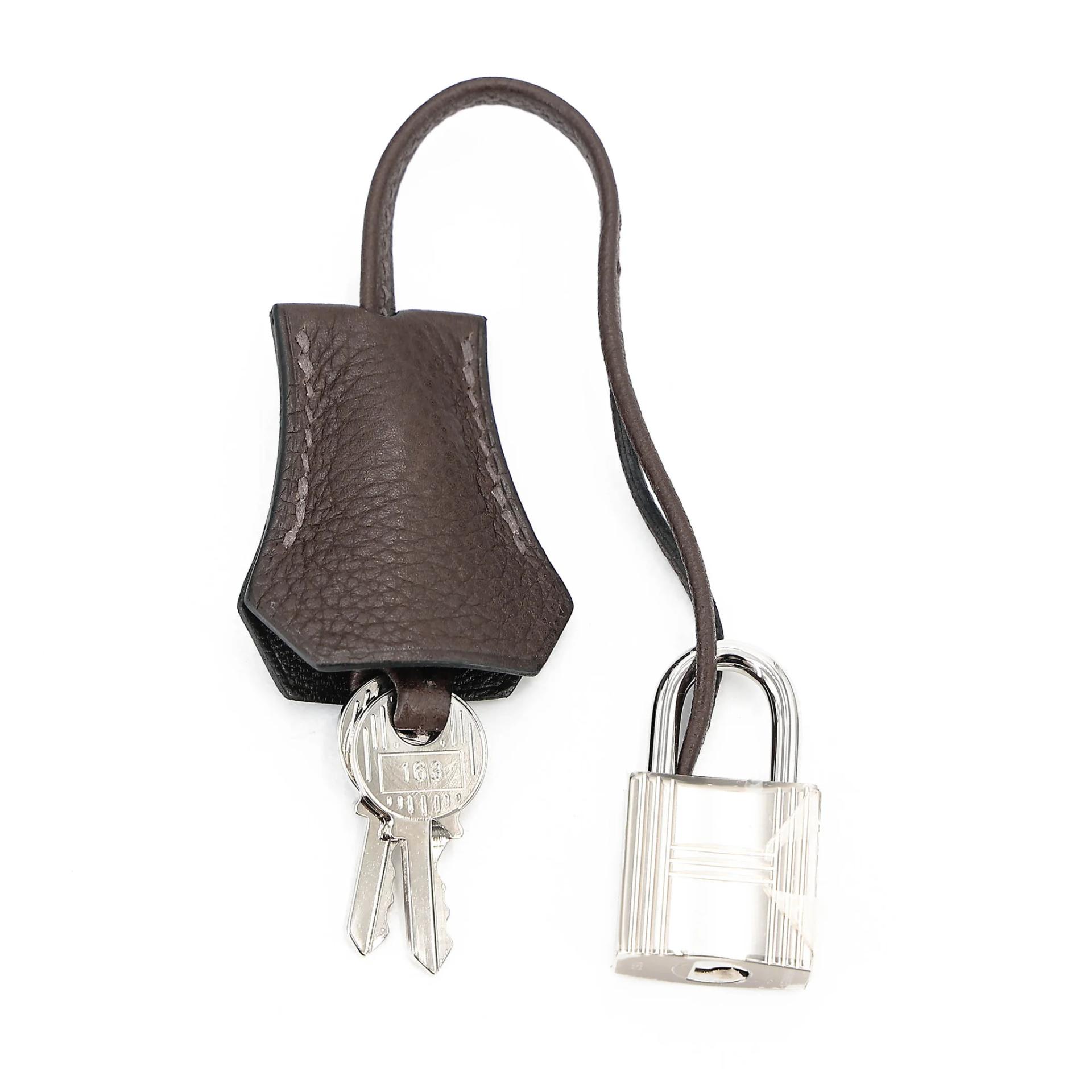 ランク N 新品 HERMÈS エルメス バーキン25 エベンヌ (46) バレニア シルバー金具 K刻印 (2025) - 17