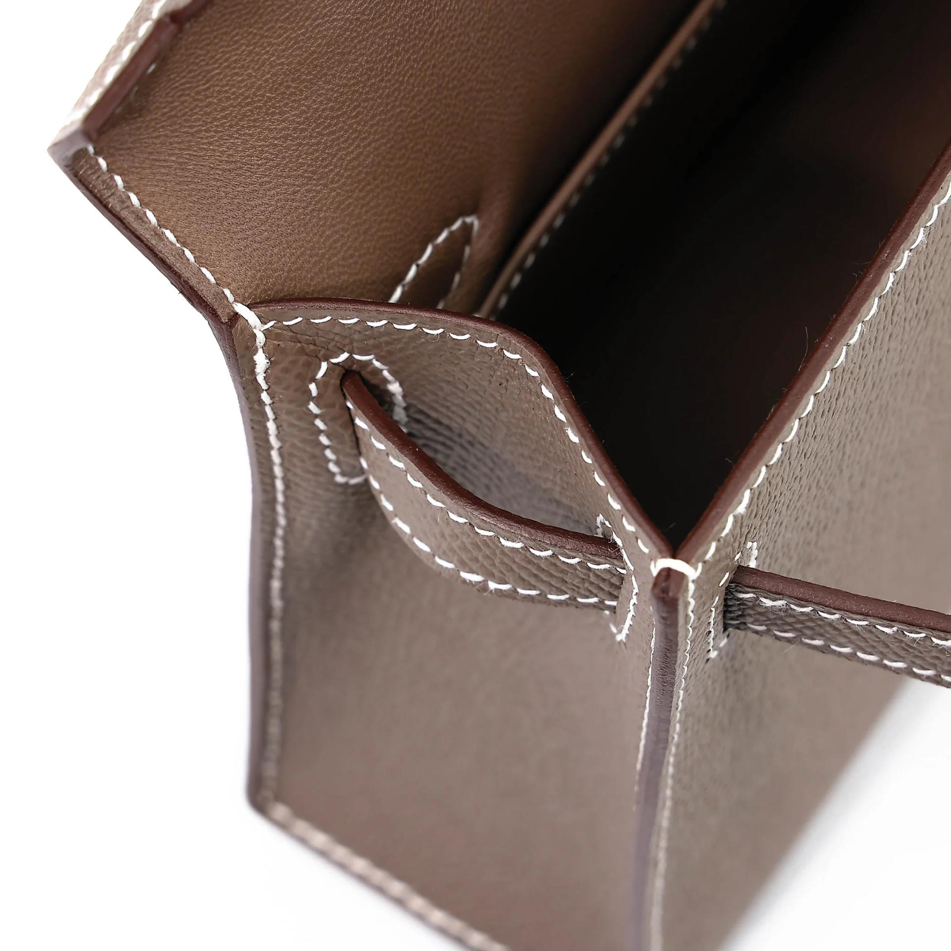 ランク N 新品 HERMÈS エルメス ミニケリー2 エトゥープ (18) エプソン シルバー金具 G刻印 (2026) - 16