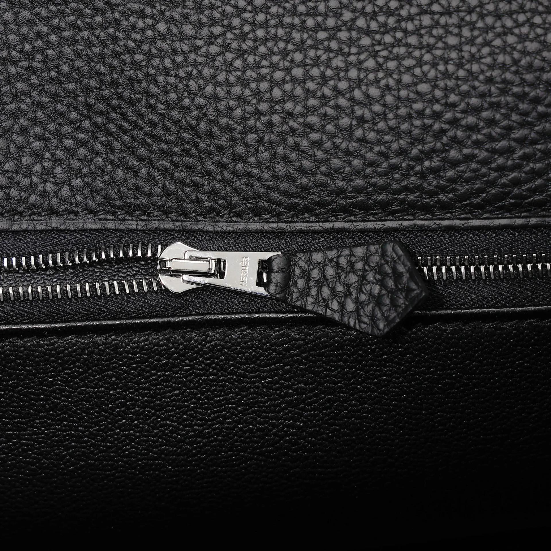 ランク NS 未使用品 HERMÈS エルメス ケリー28 ブラック (89) トゴ シルバー金具 W刻印 (2024) - 15