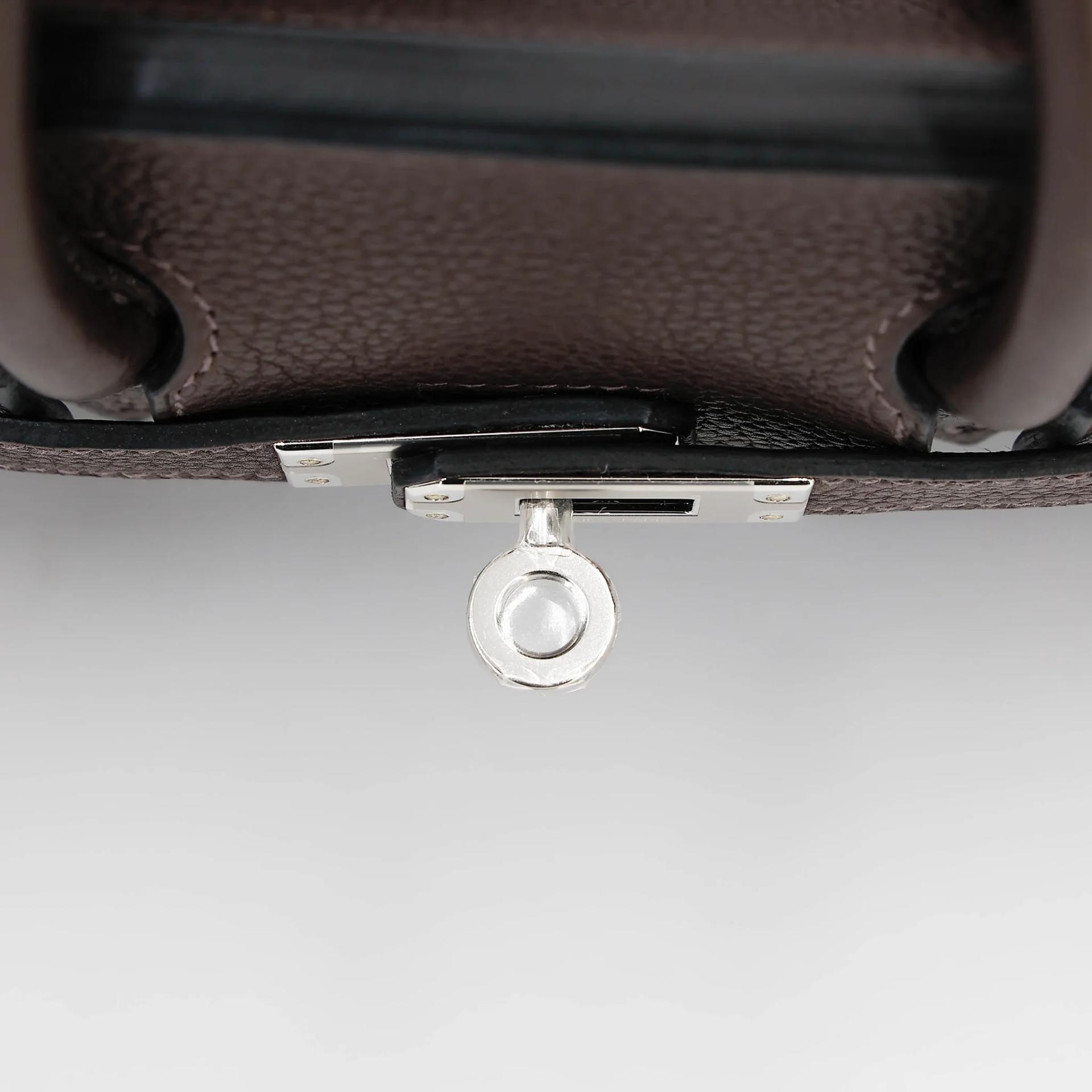 ランク N 新品 HERMÈS エルメス バーキン25 エベンヌ (46) バレニア シルバー金具 K刻印 (2025) - 9