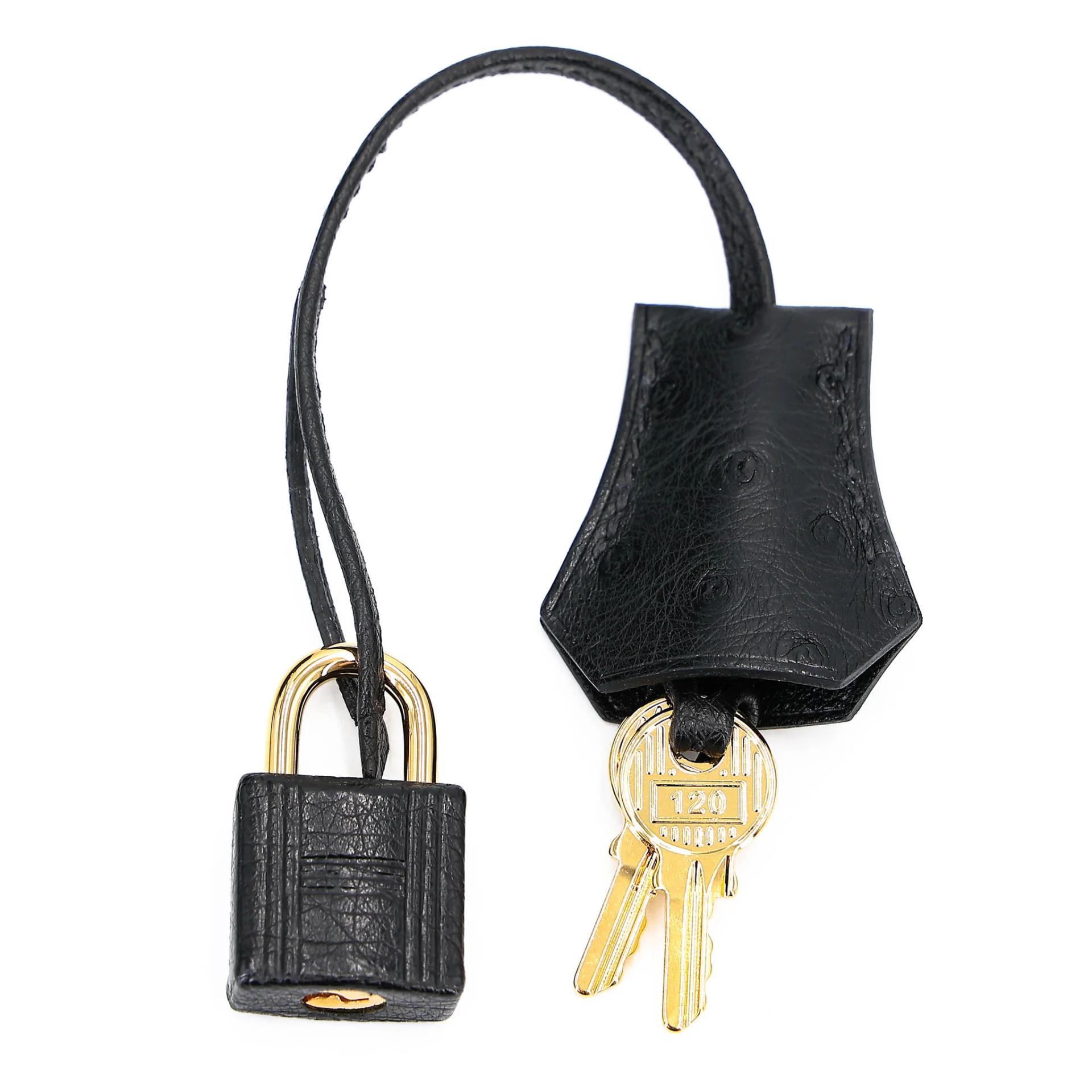 ランク N 新品 HERMÈS エルメス バーキン25 ブラック (89) オーストリッチ ゴールド金具 G刻印 (2026) - 17