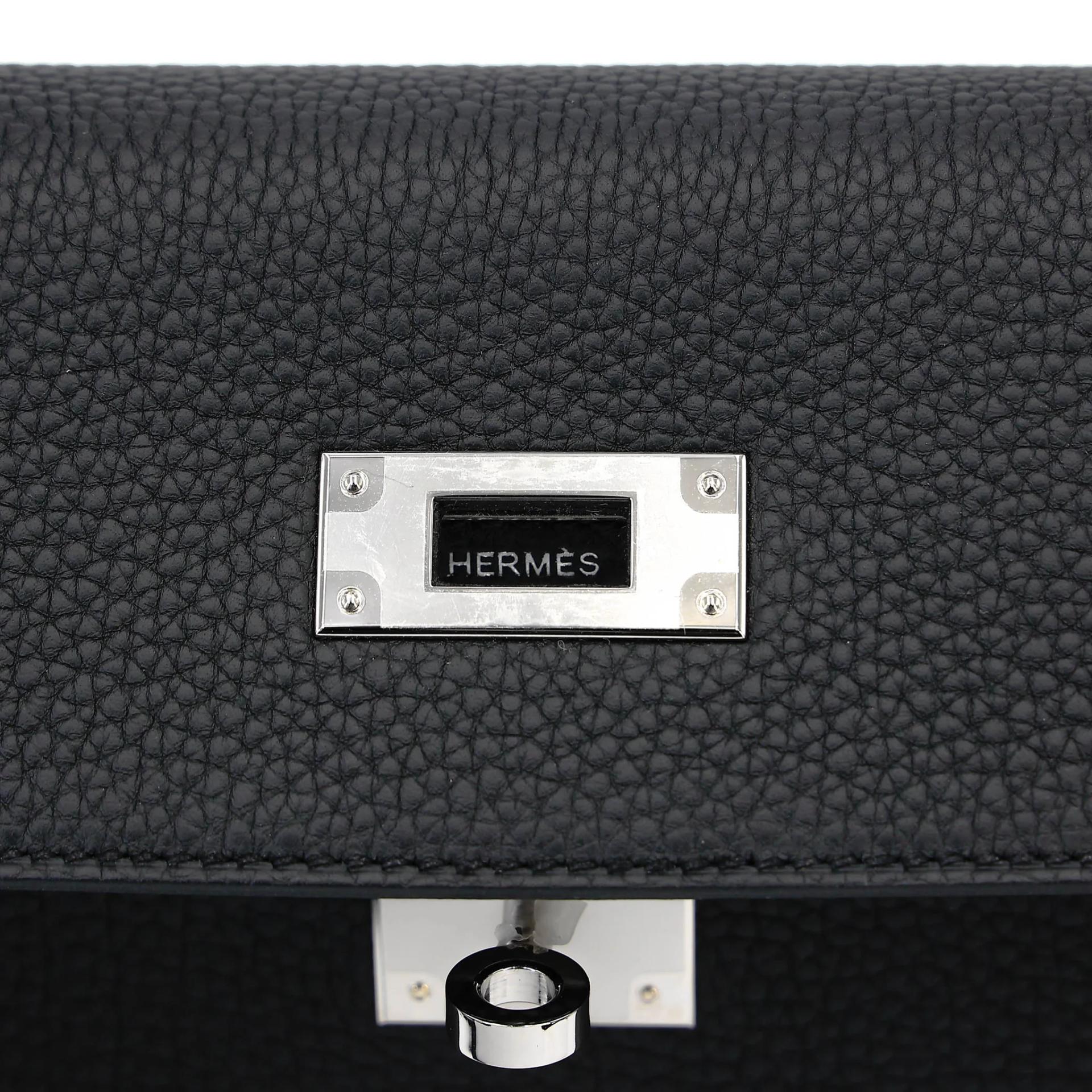 ランク NS 未使用品 HERMÈS エルメス ケリー28 ブラック (89) トゴ シルバー金具 W刻印 (2024) - 11