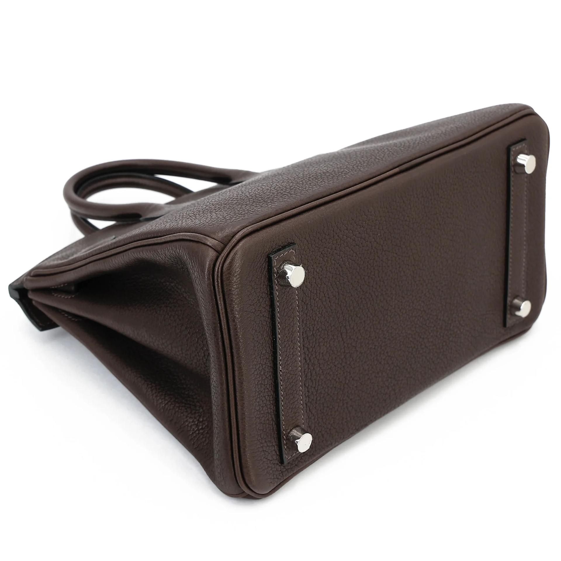 ランク N 新品 HERMÈS エルメス バーキン25 エベンヌ (46) バレニア シルバー金具 K刻印 (2025) - 7