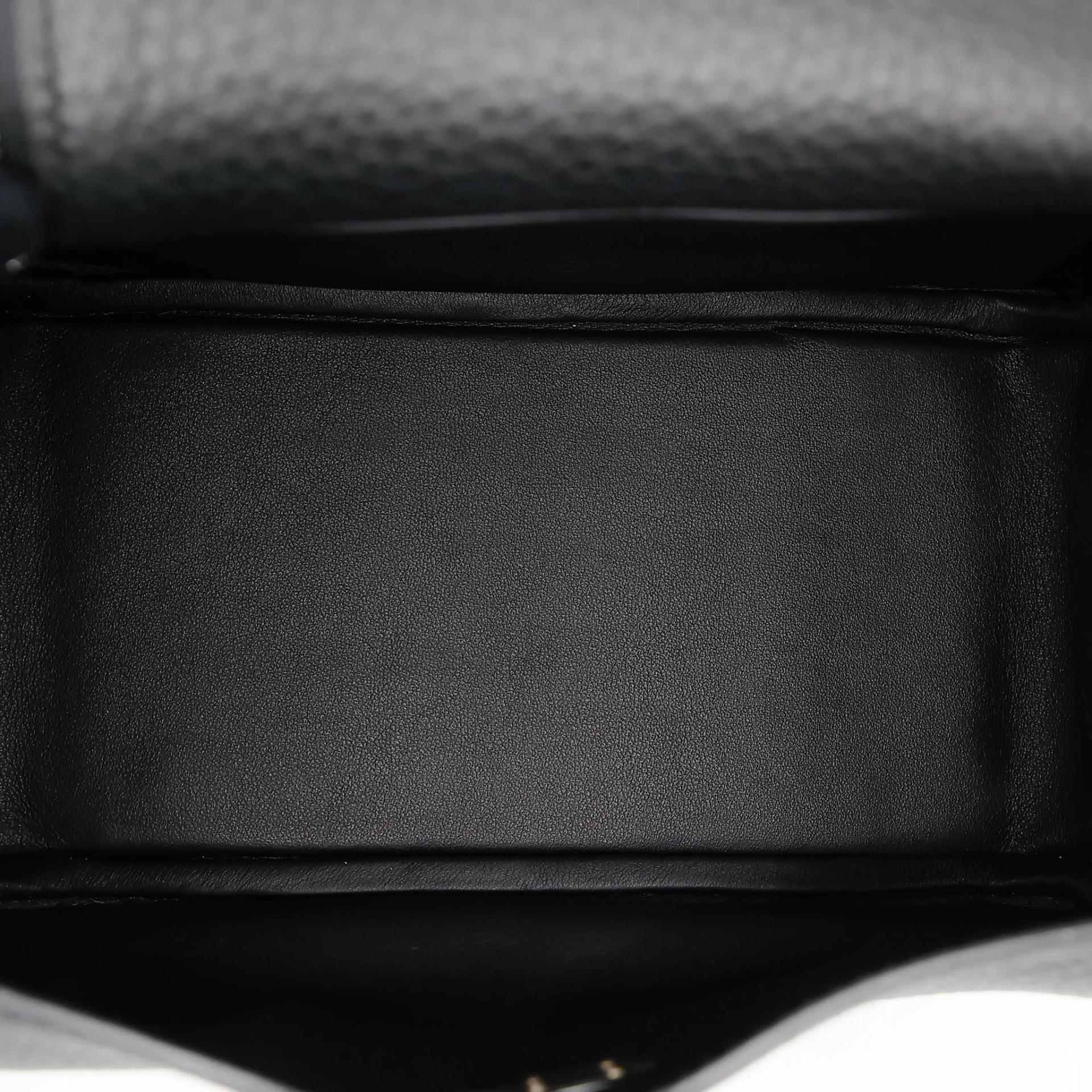 Brand New ( Rank N ) HERMÈS Mini Lindy II Noir (89) Clemence Palladium hardware G (2026) - 16