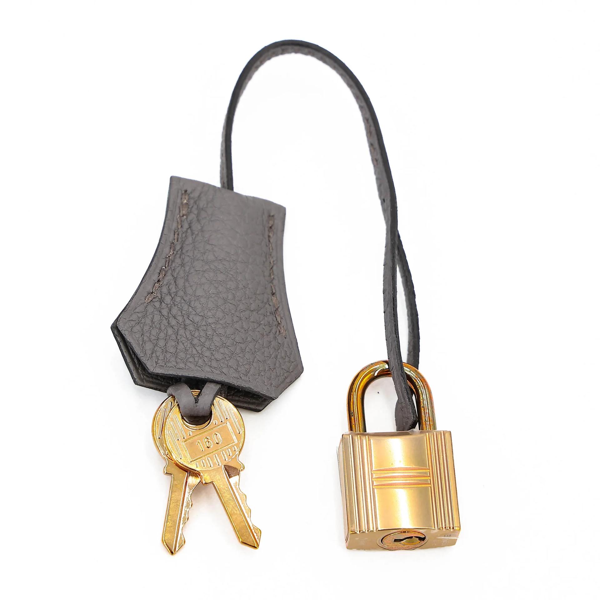 ランク SA HERMÈS エルメス バーキン25 エタン (8F) トゴ ピンクゴールド金具 D刻印 (2019) - 17