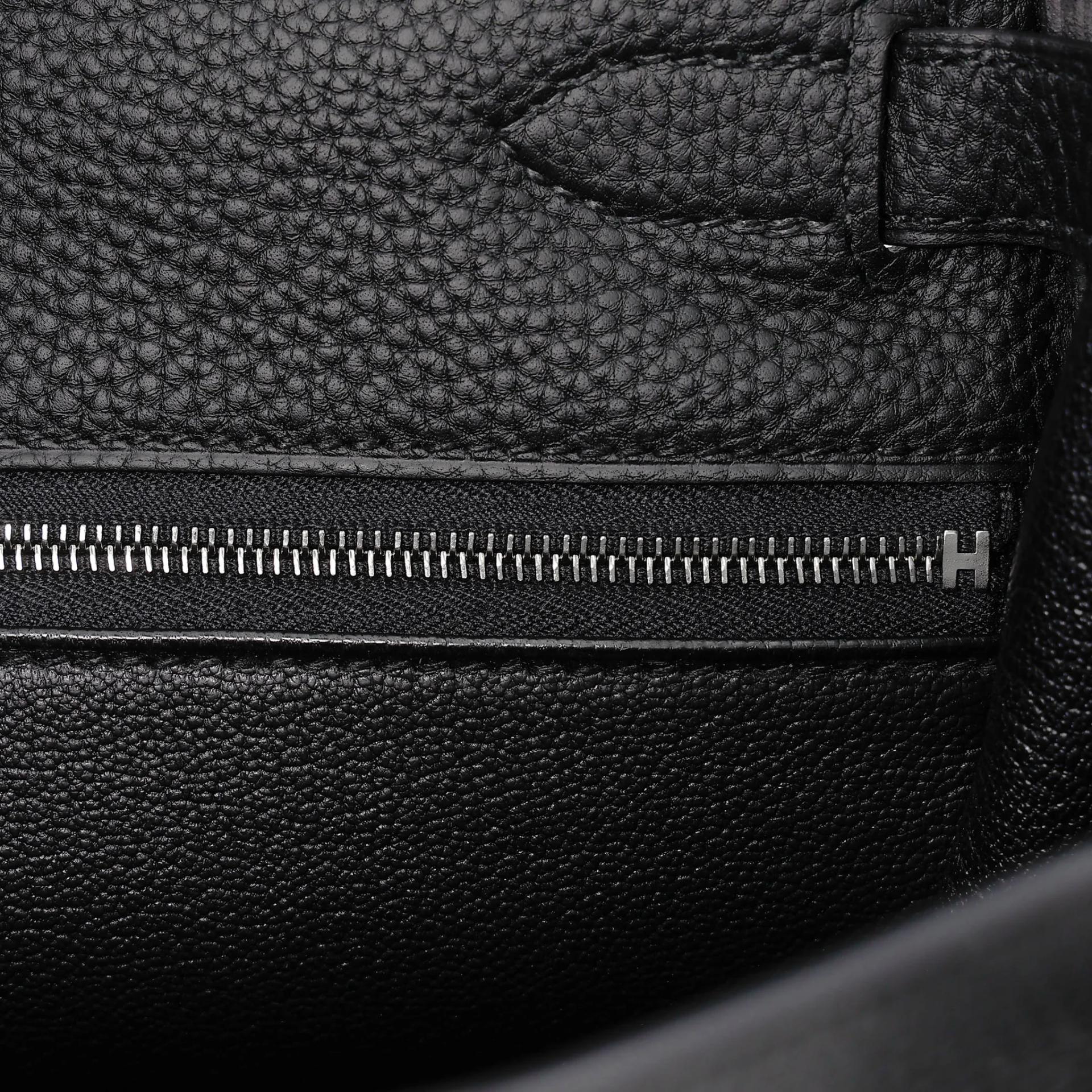 ランク NS 未使用品 HERMÈS エルメス ケリー28 ブラック (89) トゴ シルバー金具 W刻印 (2024) - 16