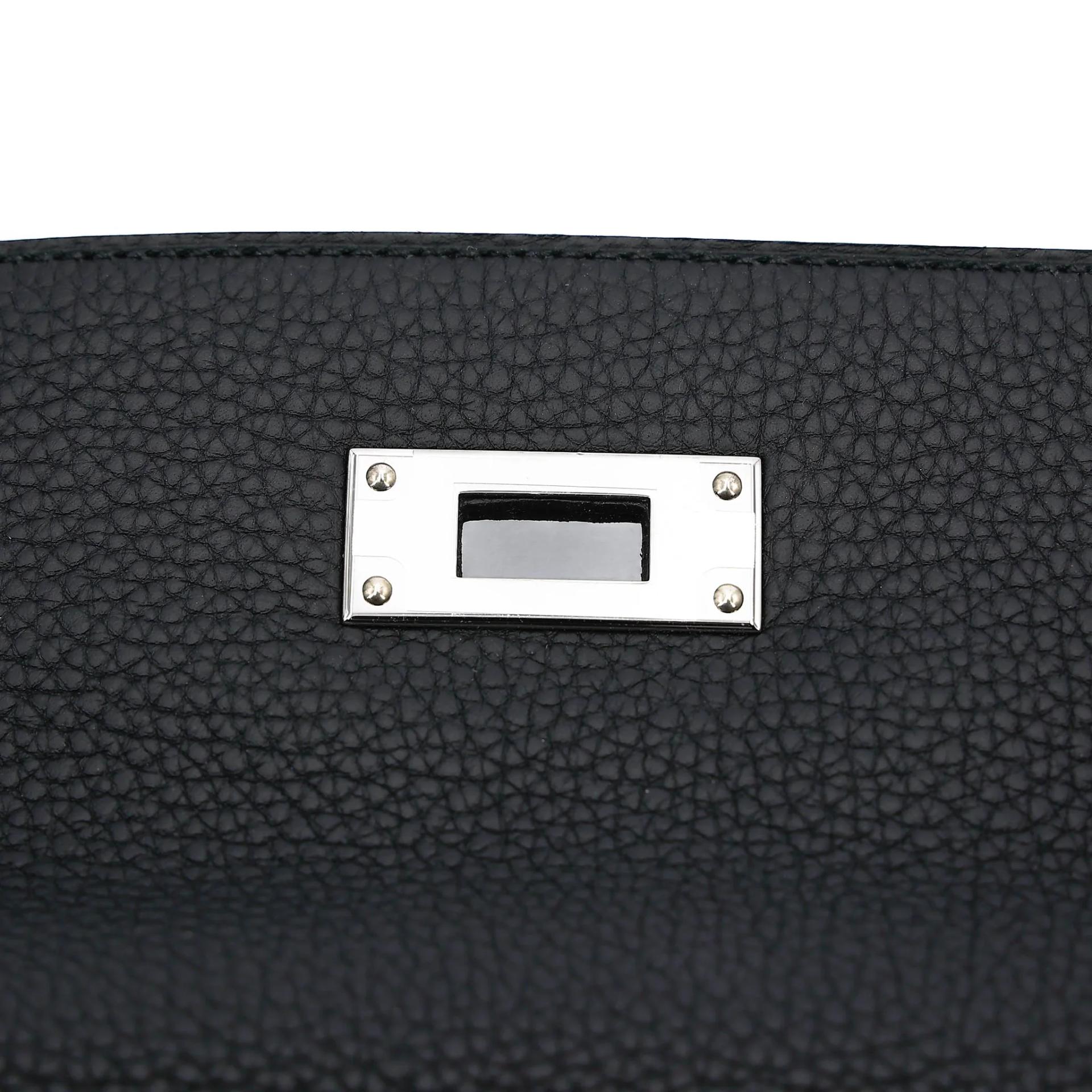 ランク NS 未使用品 HERMÈS エルメス ケリー28 ブラック (89) トゴ シルバー金具 W刻印 (2024) - 12
