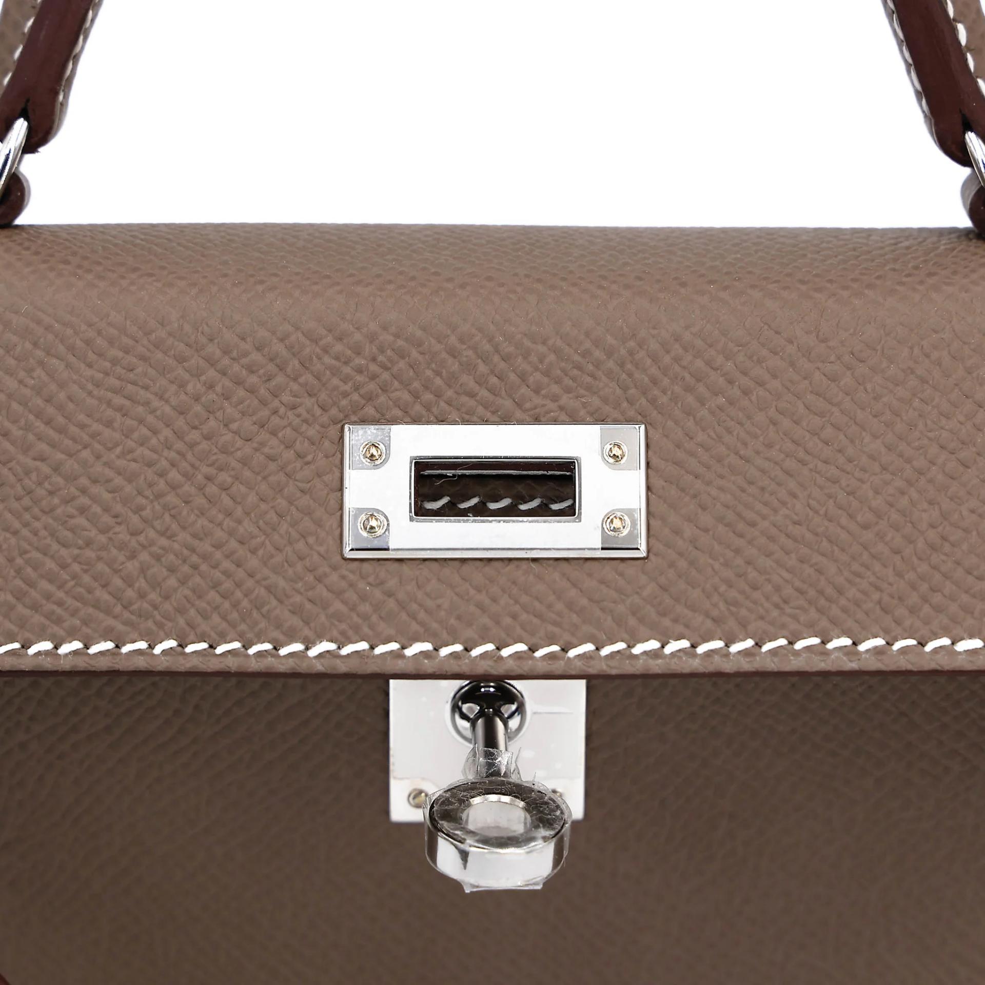 ランク N 新品 HERMÈS エルメス ミニケリー2 エトゥープ (18) エプソン シルバー金具 G刻印 (2026) - 10